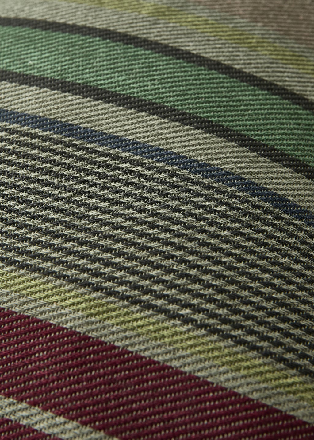 Cotton overdyed striped cushion cover 30x50 cm
