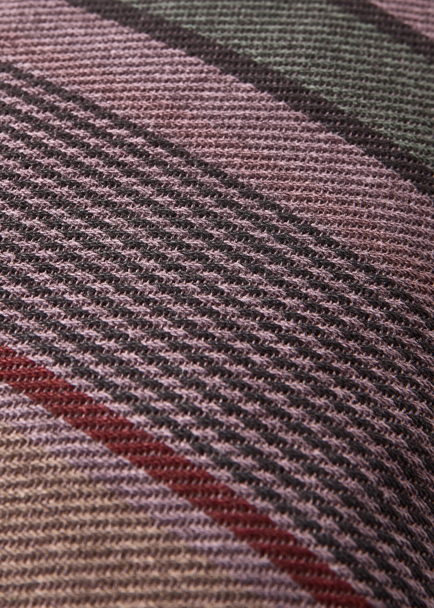 Cotton overdyed striped cushion cover 30x50 cm - Details of the article 4