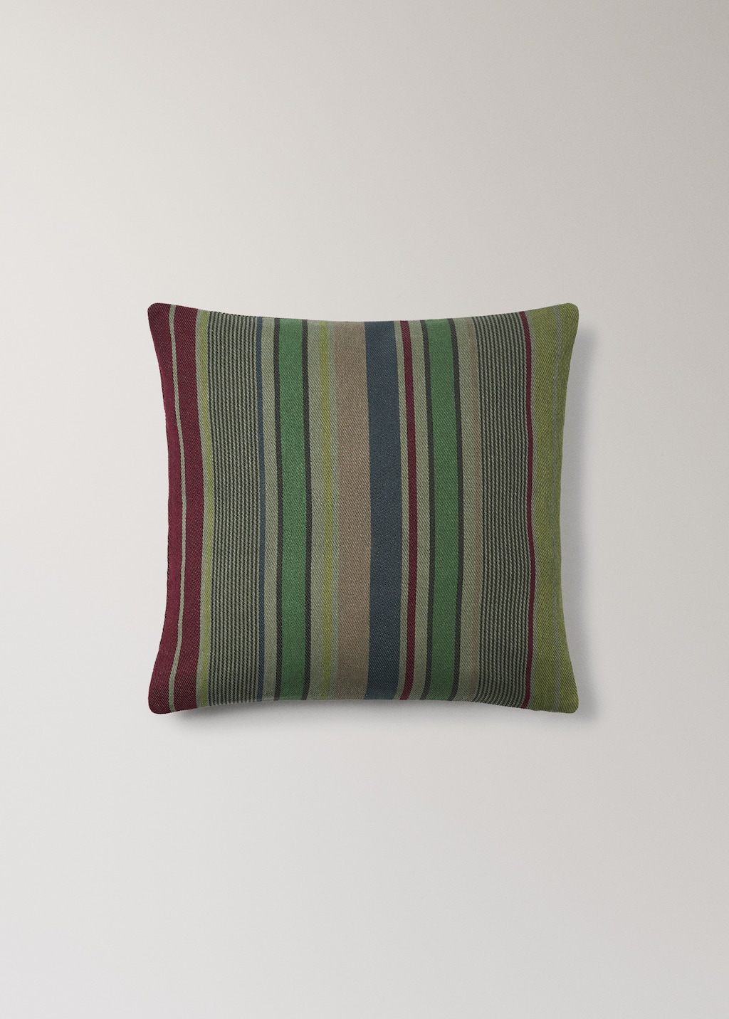 Cotton overdyed striped cushion cover 45x45 cm