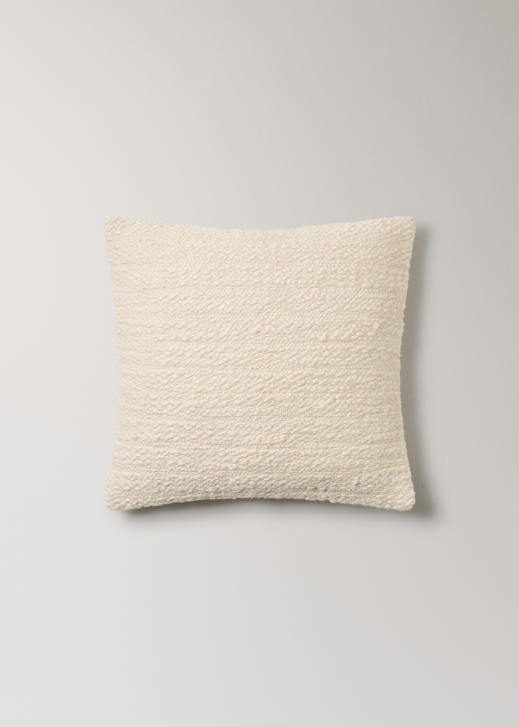 Structured cotton cushion cover 50x50 cm