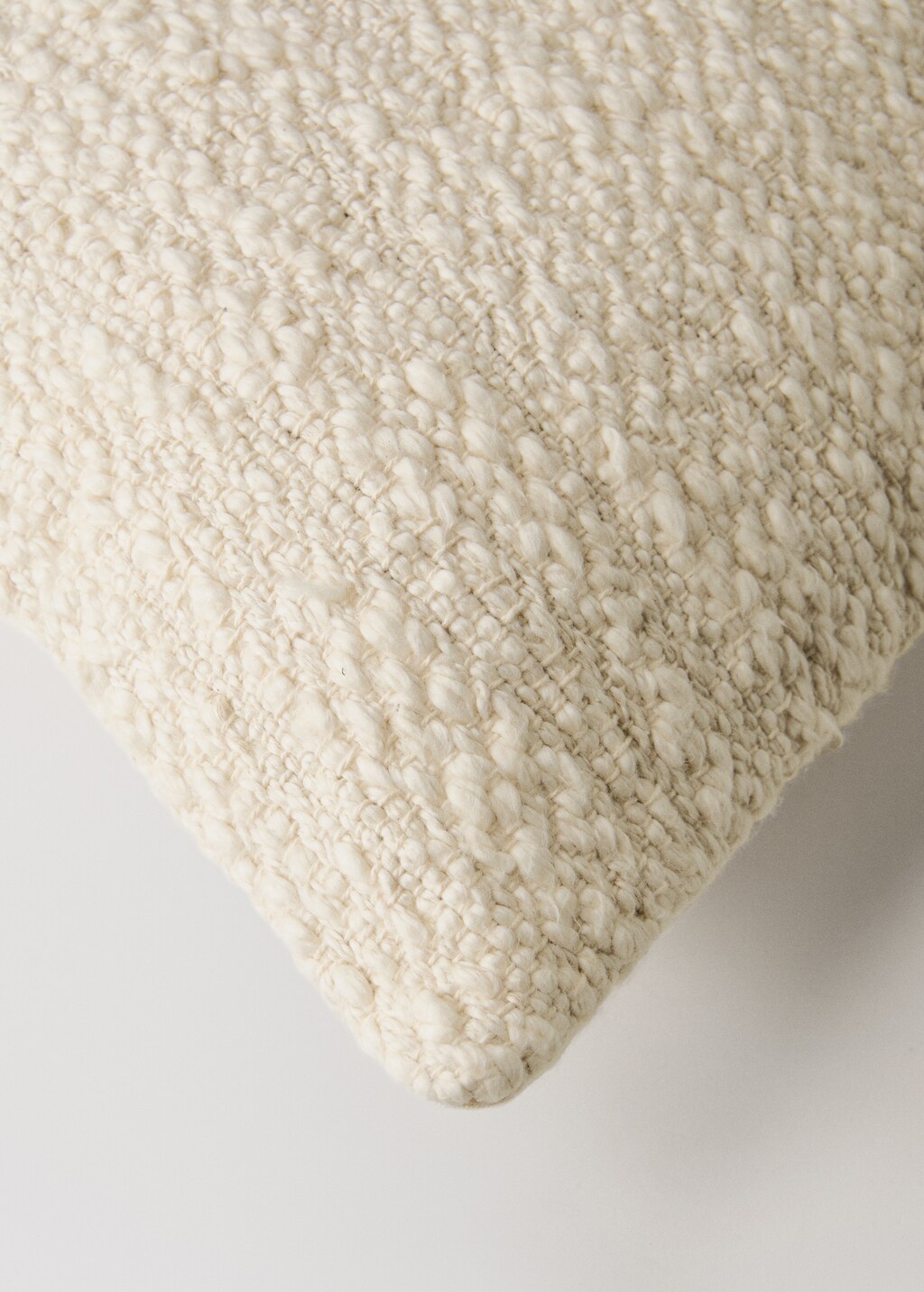 Structured cotton cushion cover 50x50 cm