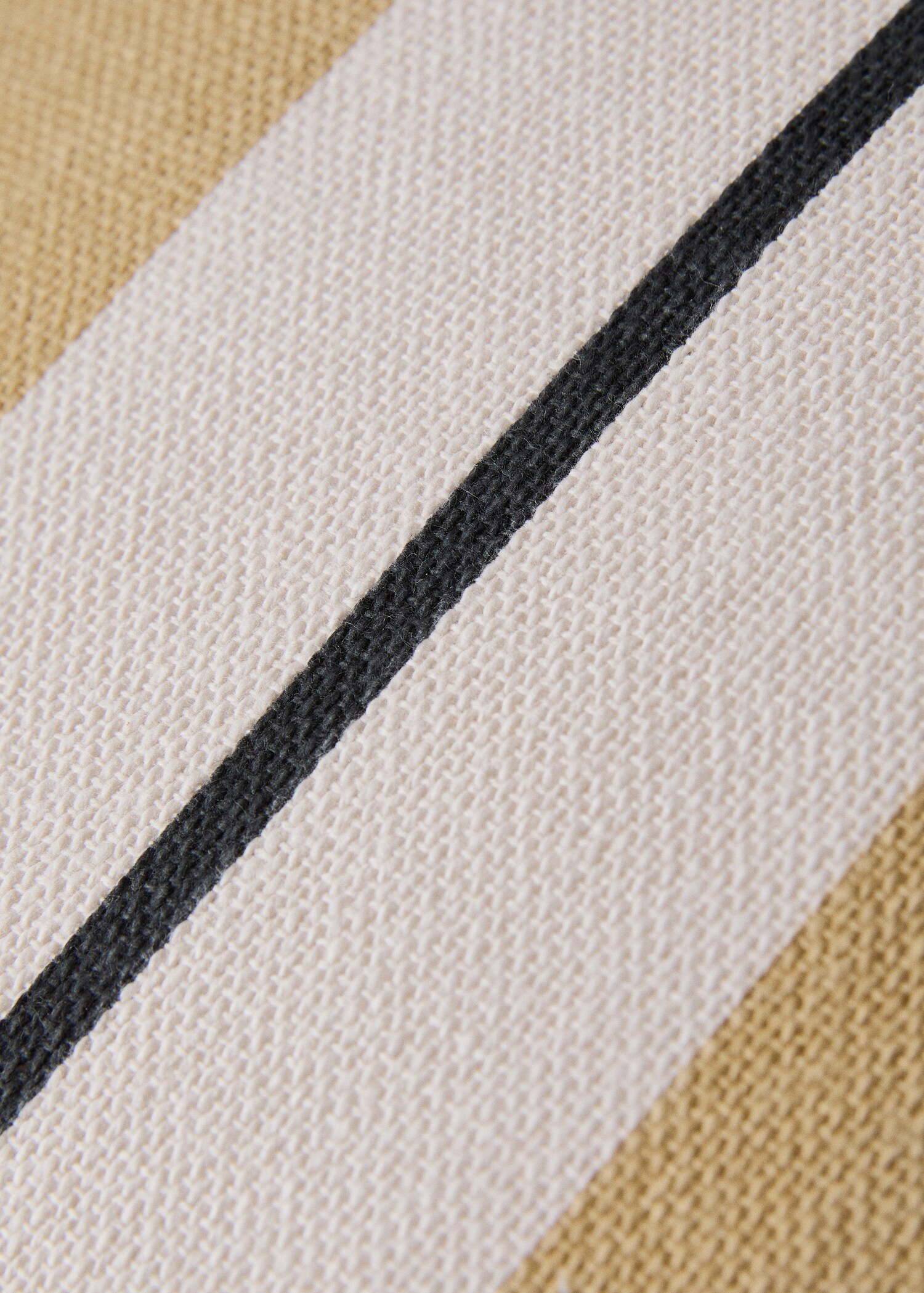 Kissenhülle aus Baumwolle mit Streifenmuster 45 x 45 cm - Detail des Artikels 3