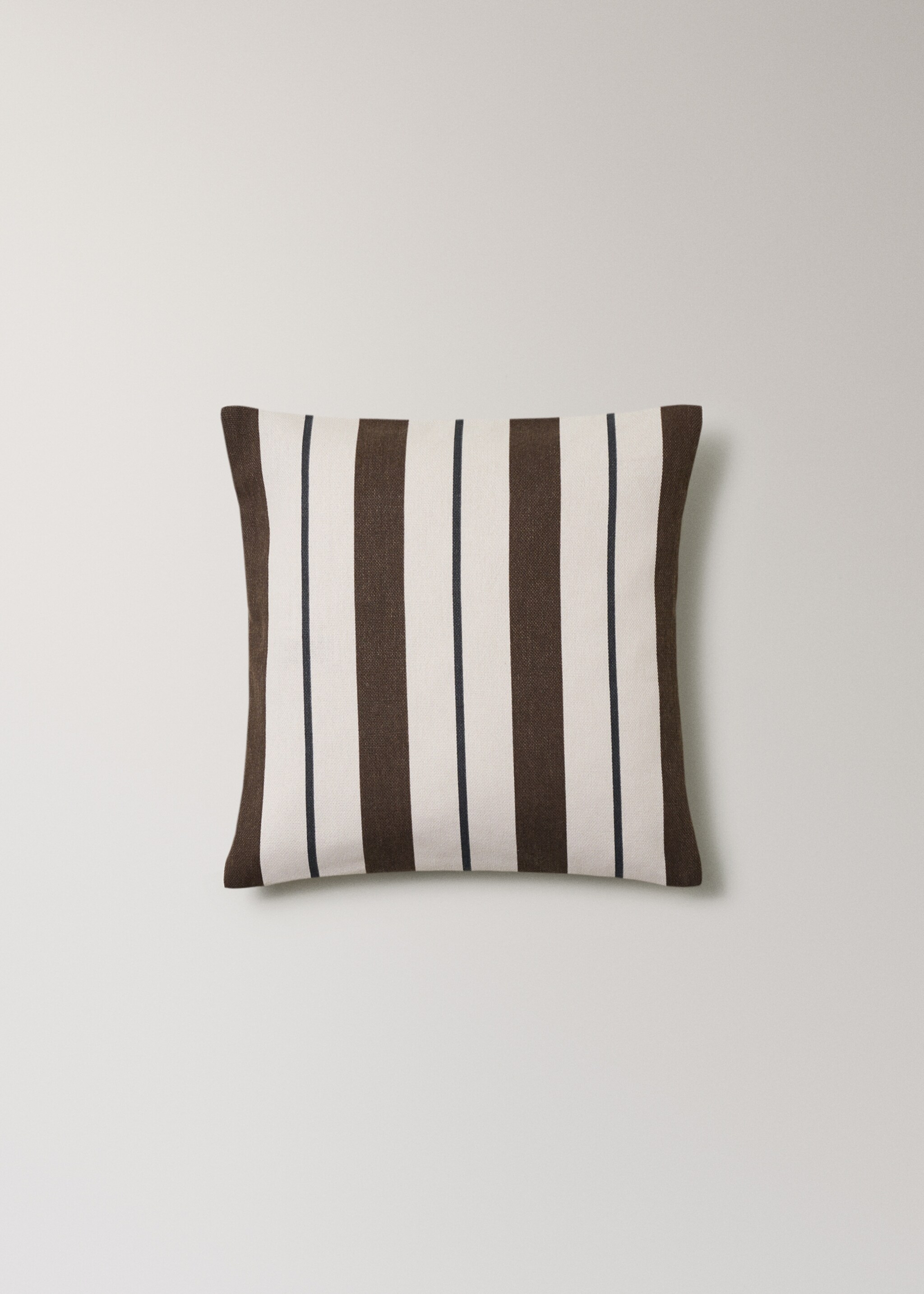 Capa de almofada decorativa de algodão às riscas 45x45 cm - Artigo sem modelo