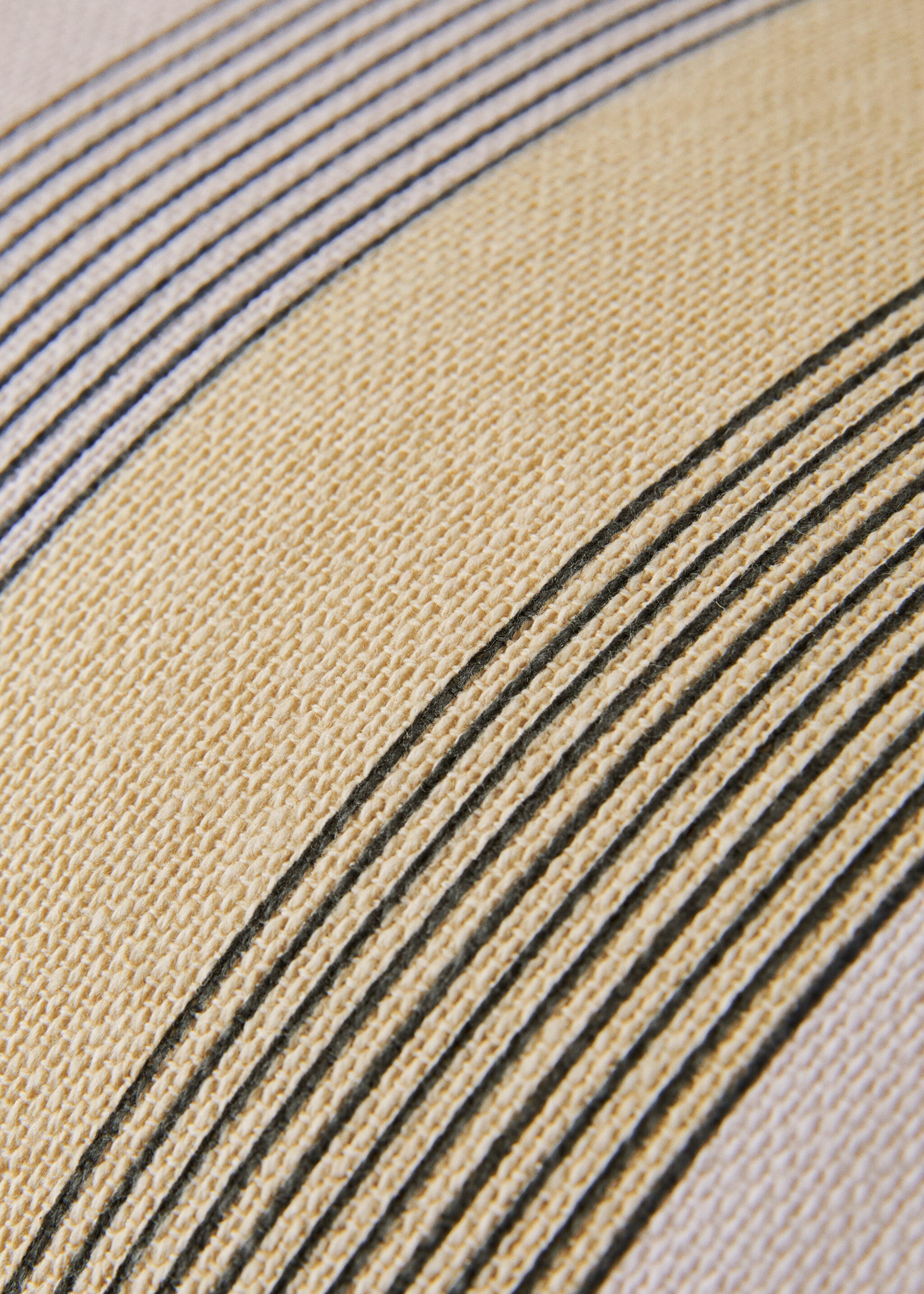 Baumwoll-Kissenhülle mit mehrfarbigem Streifenmuster 30 x 50 cm - Detail des Artikels 4