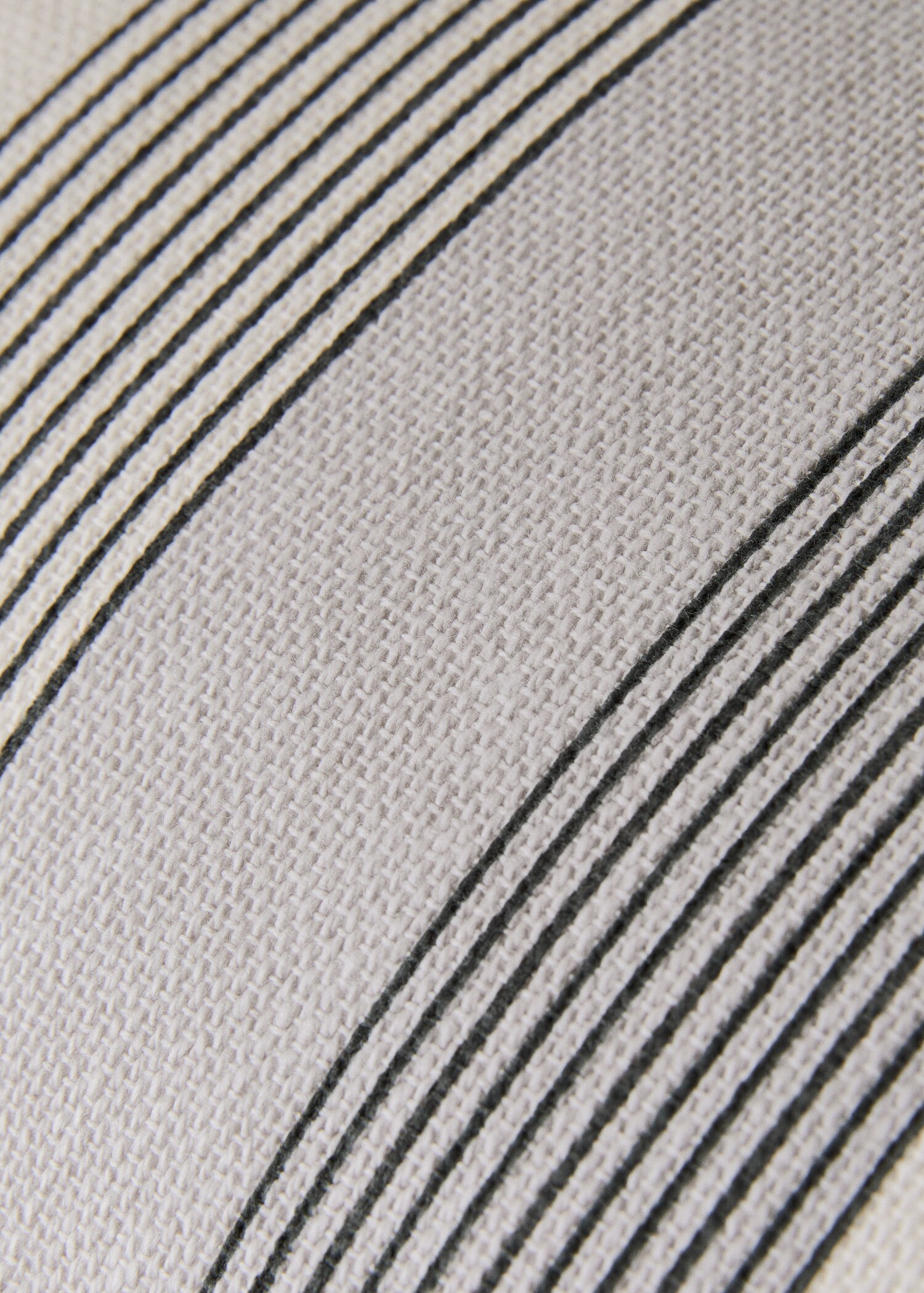 Baumwoll-Kissenhülle mit mehrfarbigem Streifenmuster 30 x 50 cm - Detail des Artikels 4