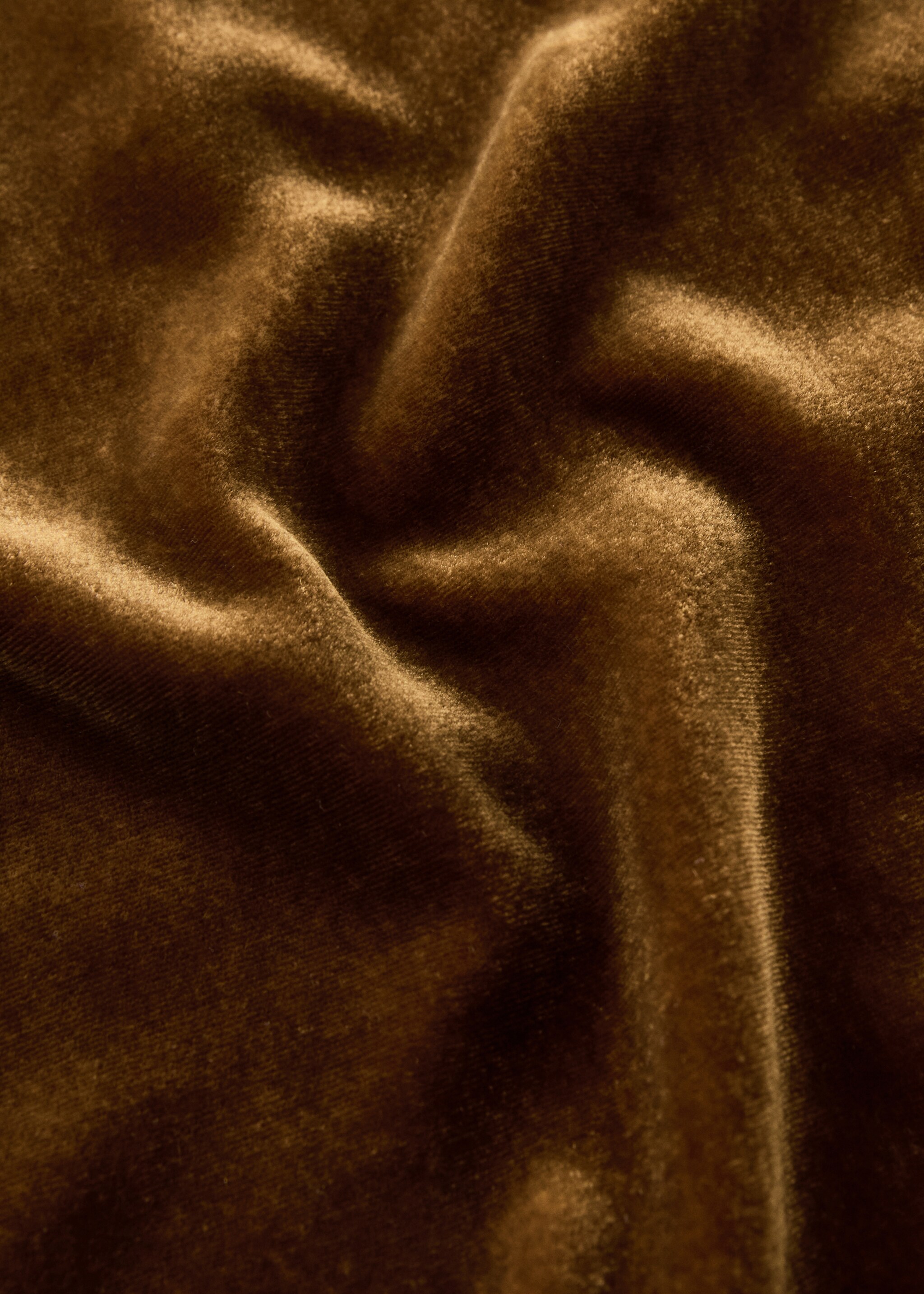 Velvet silk cushion cover 45x45 cm - Details of the article 4, Russet. Ref: 17003334-00.
