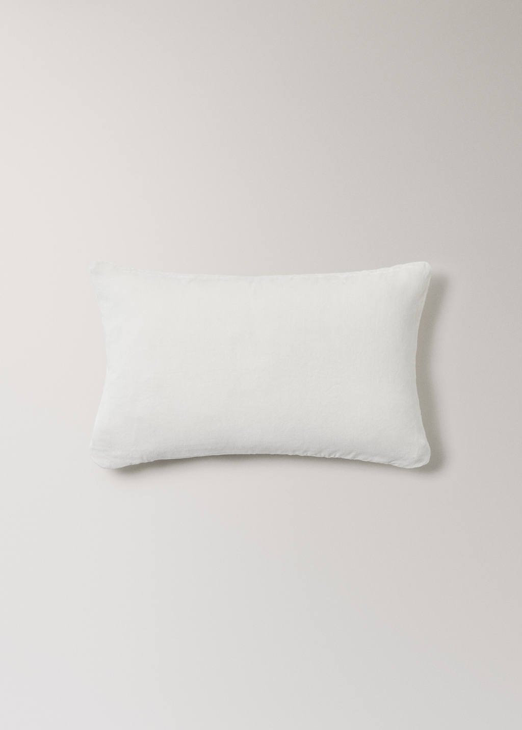 Embroidered cotton cushion cover 11.8x19.6in