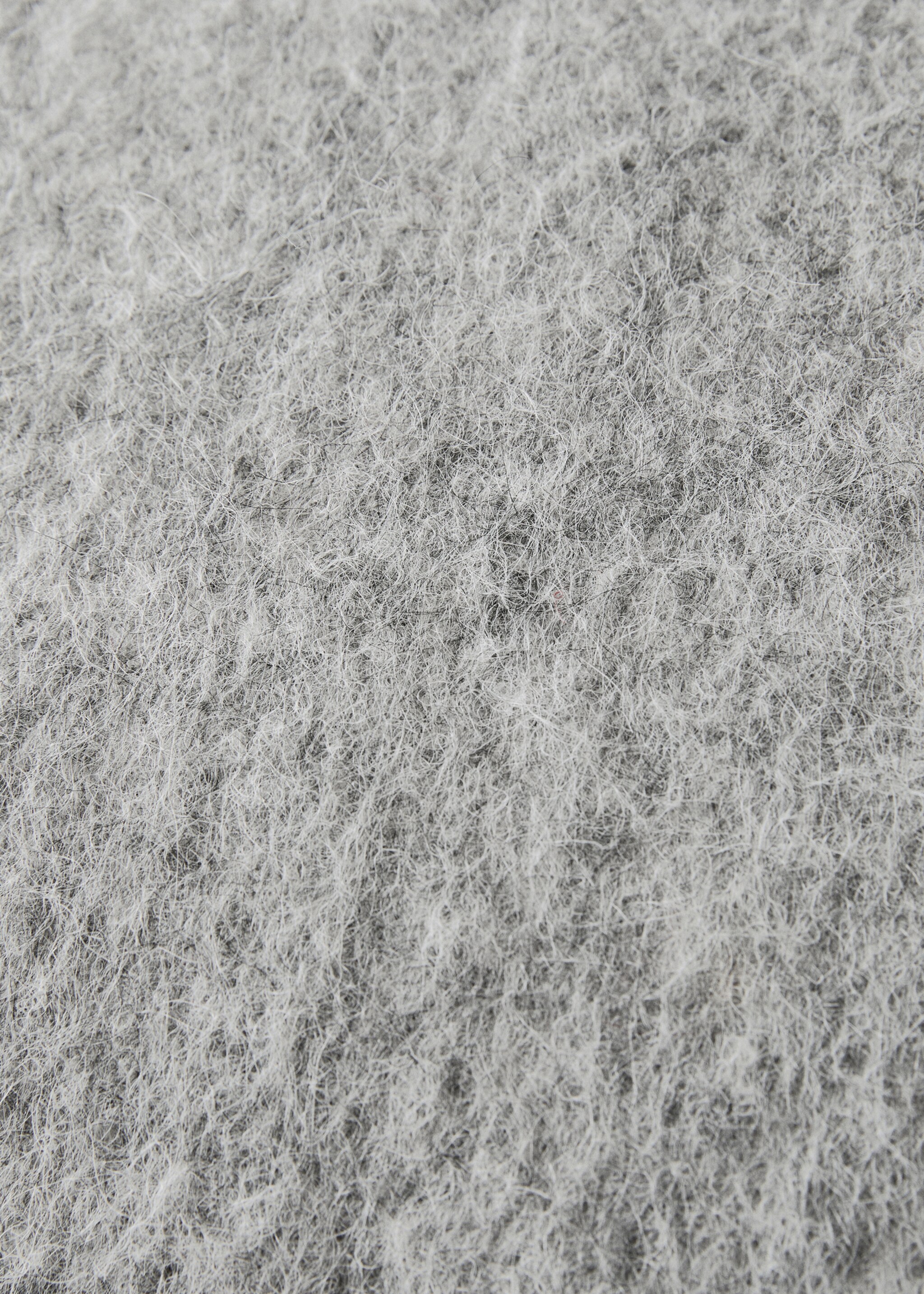 Housse de coussin effet cardé 50x50 cm - Détail de l'article 4, Gris. Ref: 17003340-00.