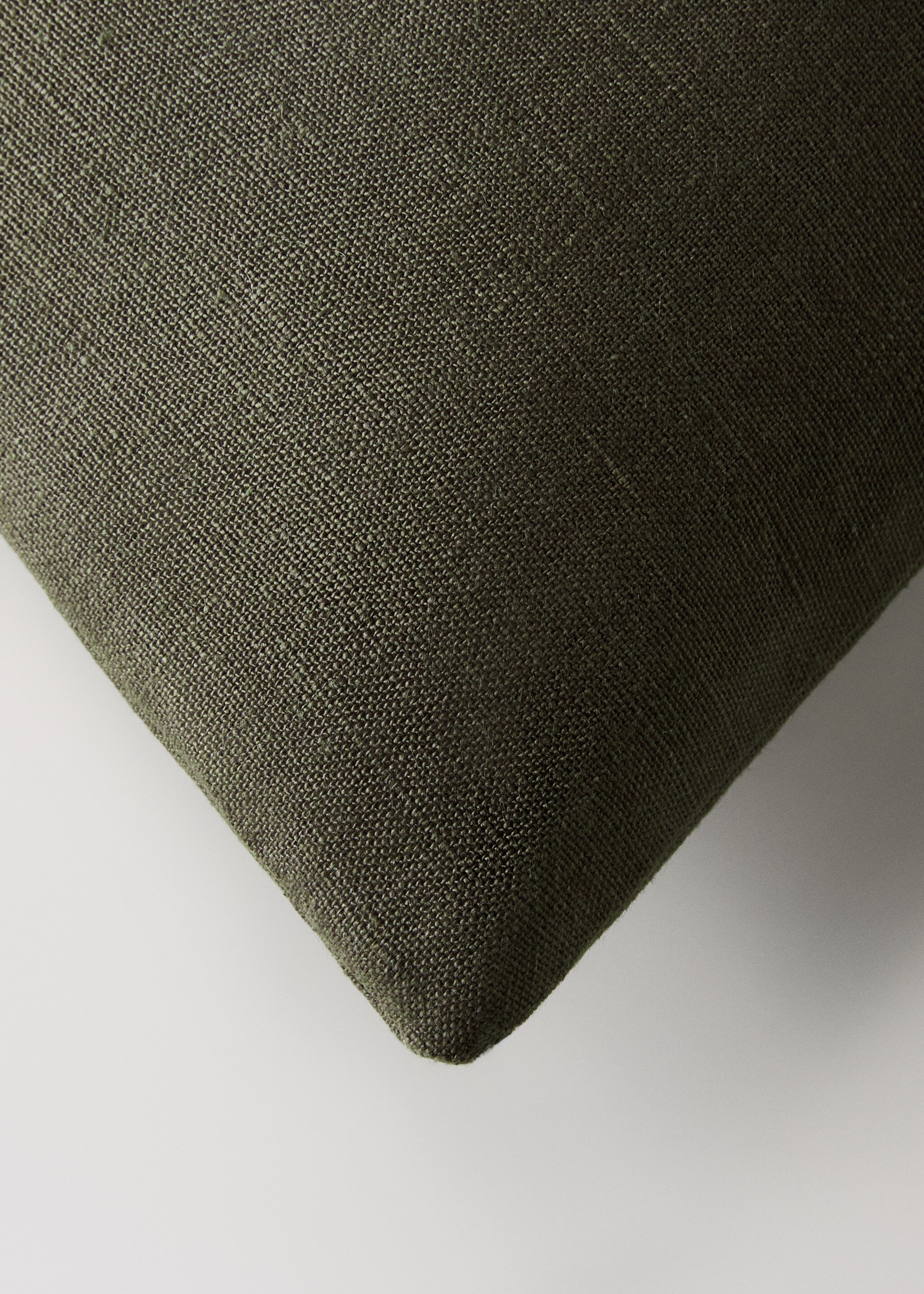 Наволочка з льону 50x50 см - Детальніше про товар 2, Оливковий. Ref: 17003341-00.