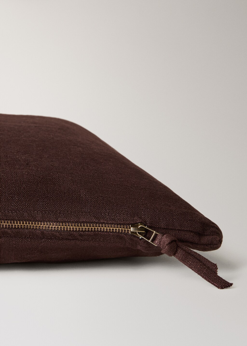 Linen cushion cover with zip 40x60 cm