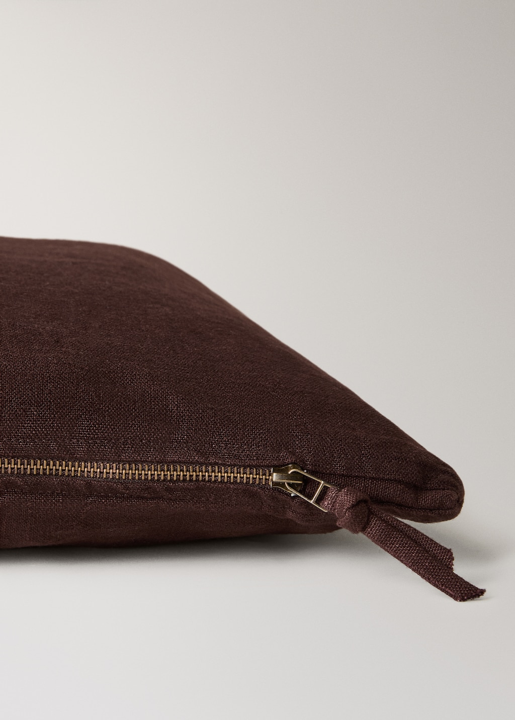 Linen cushion cover with zip 40x60 cm