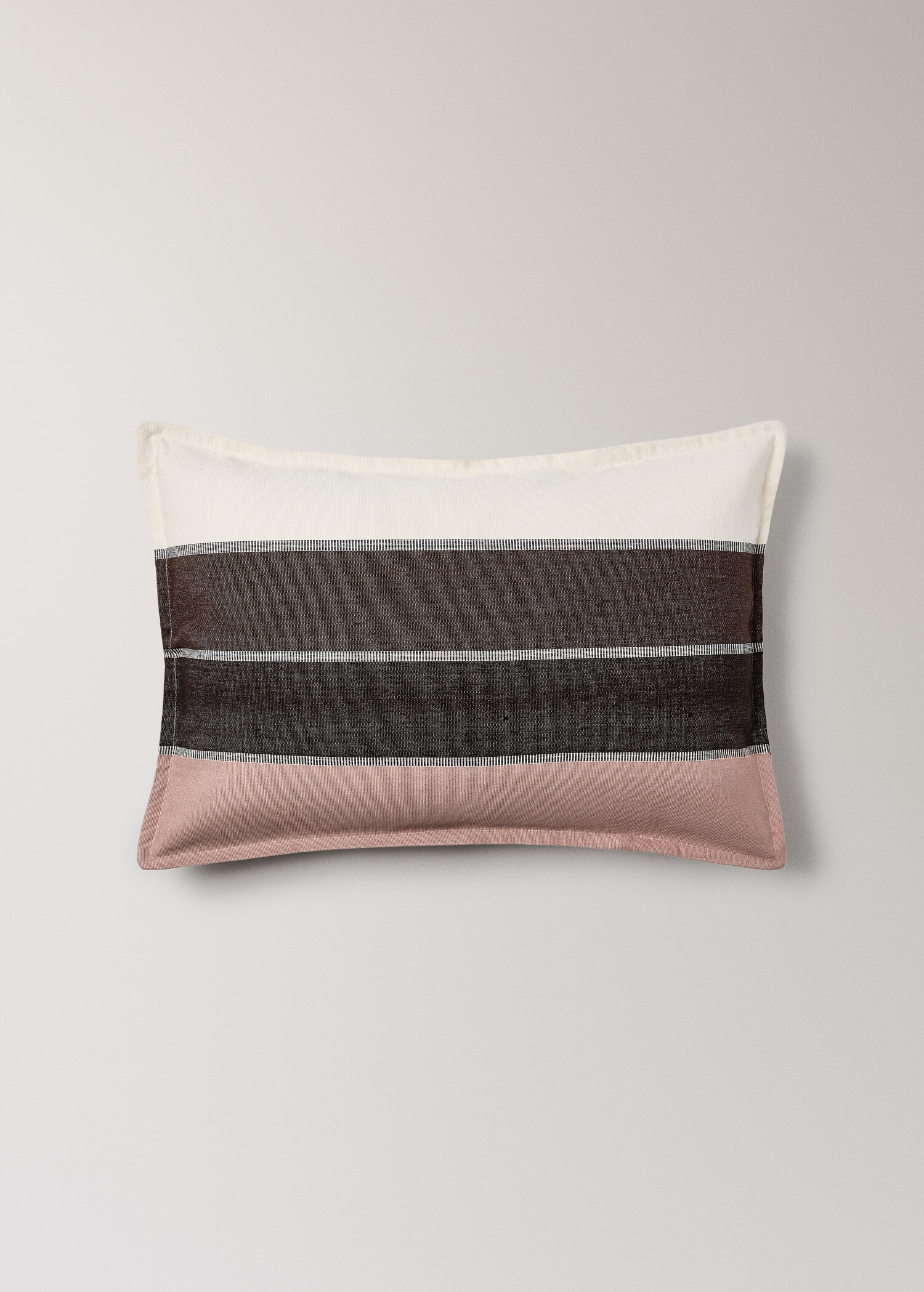 Cotton striped cushion cover, color, 40x60 cm - Товар без моделі