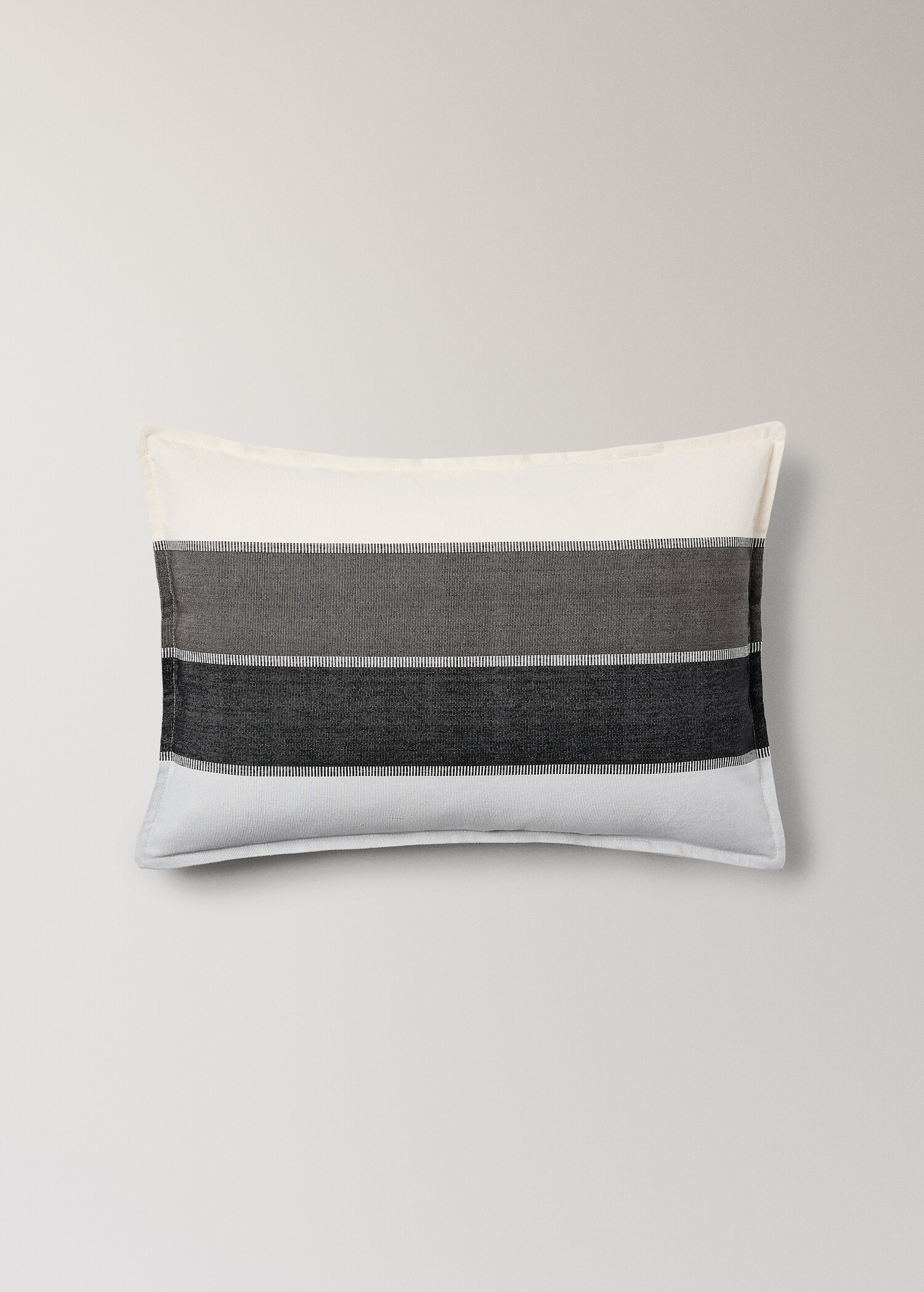 Cotton striped cushion cover, color, 40x60 cm - Товар без моделі