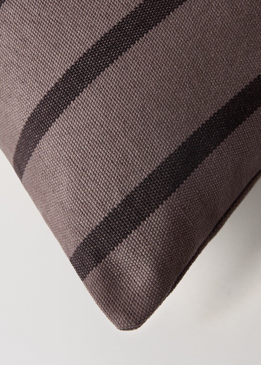 Cotton two-tone striped cushion cover 40x60 cm