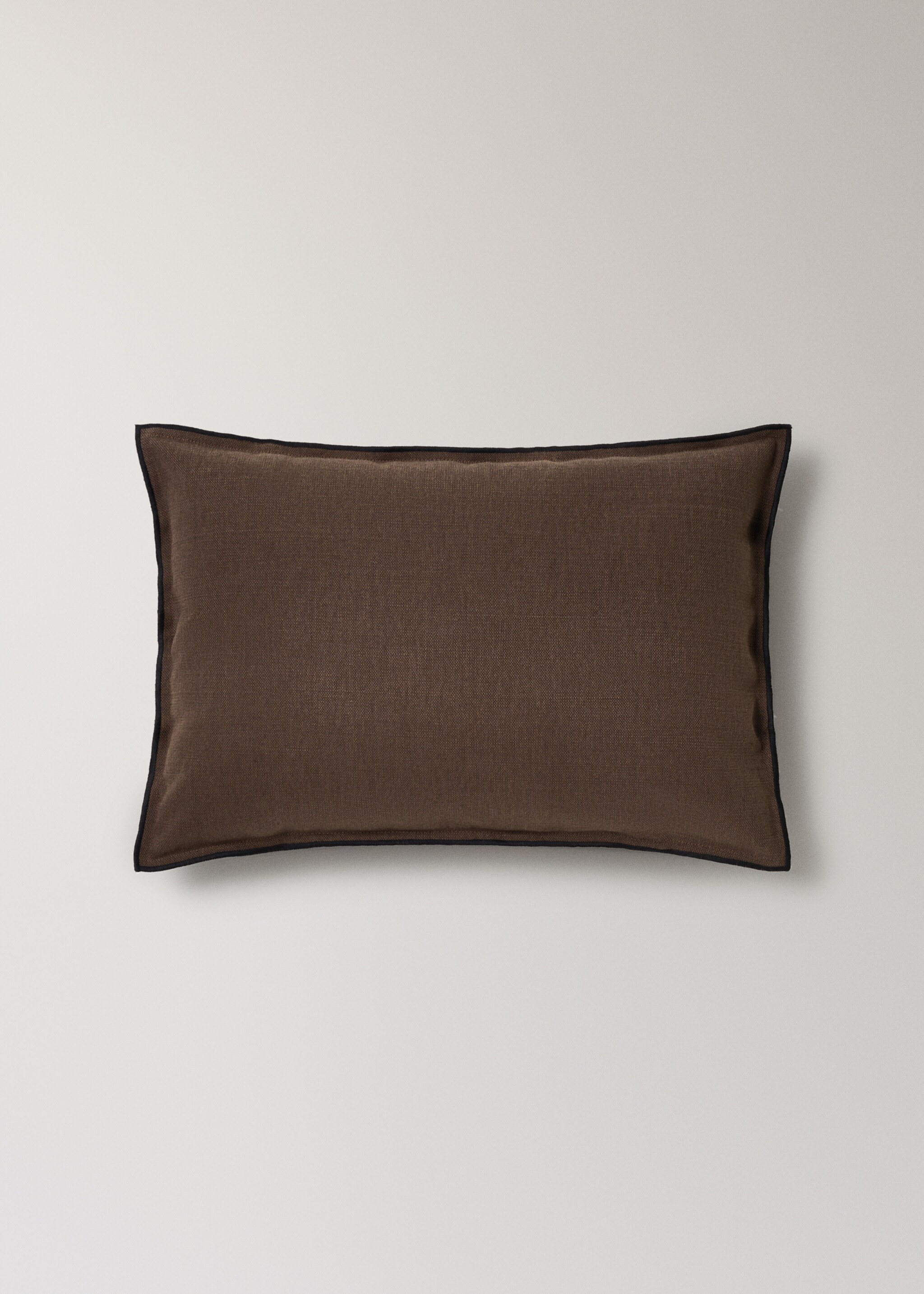 Housse de coussin coton et lin overlock languette 40x60 cm - Article sans modèle