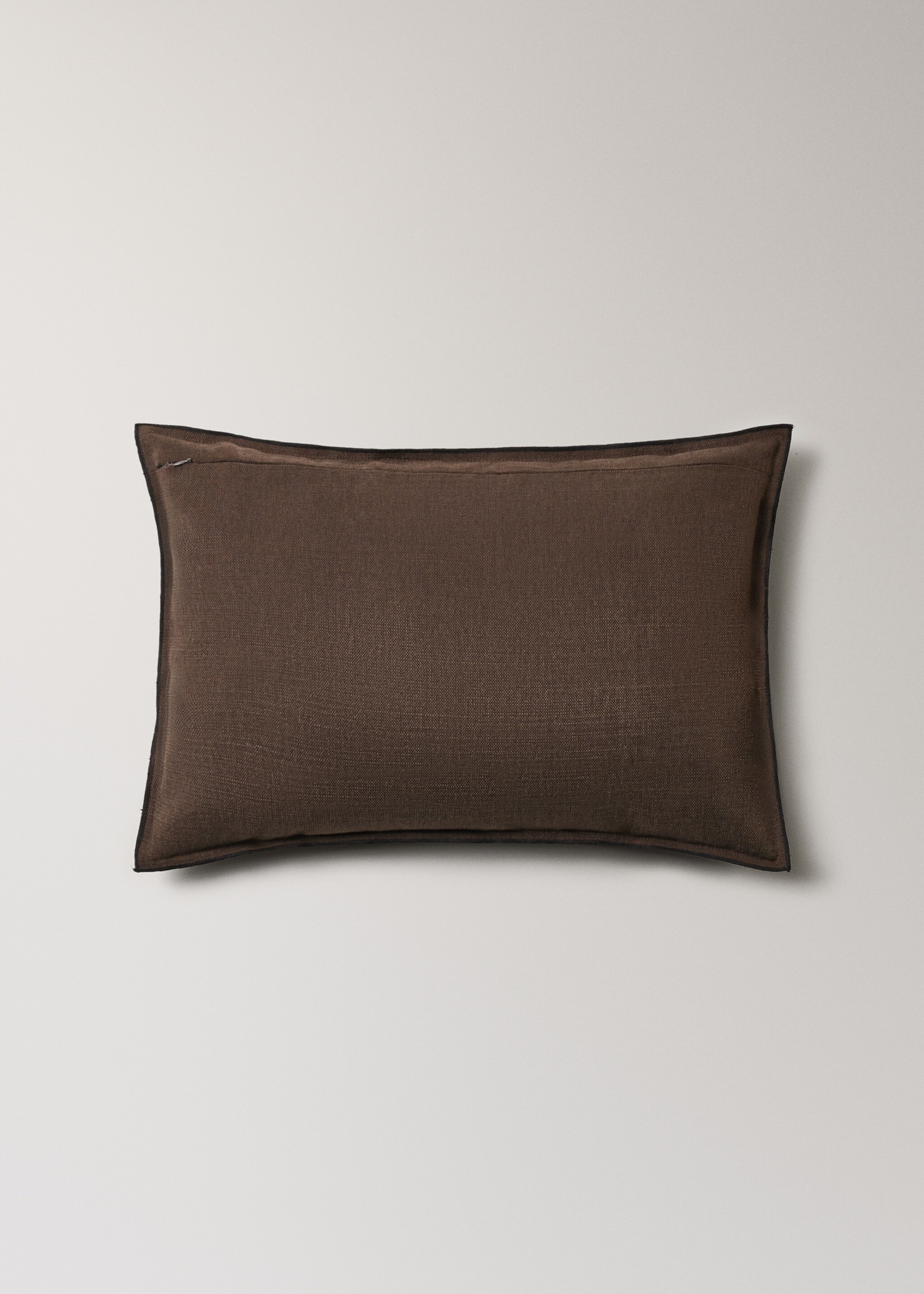 Housse de coussin coton et lin overlock languette 40x60 cm - Détail de l'article 4