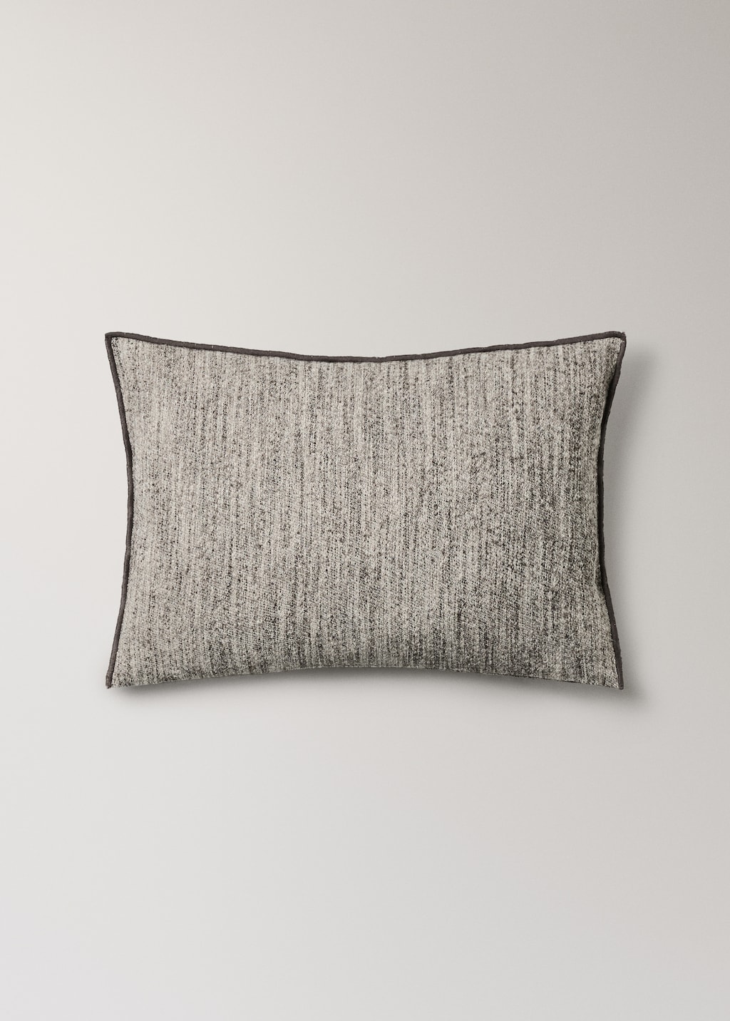 Cotton, linen and wool textured cushion cover with zip