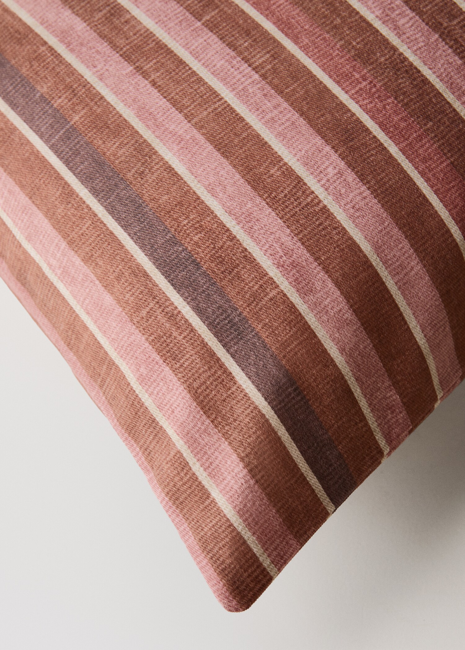 Housse de coussin en coton à rayures imprimées 40x60 cm - Détail de l'article 2