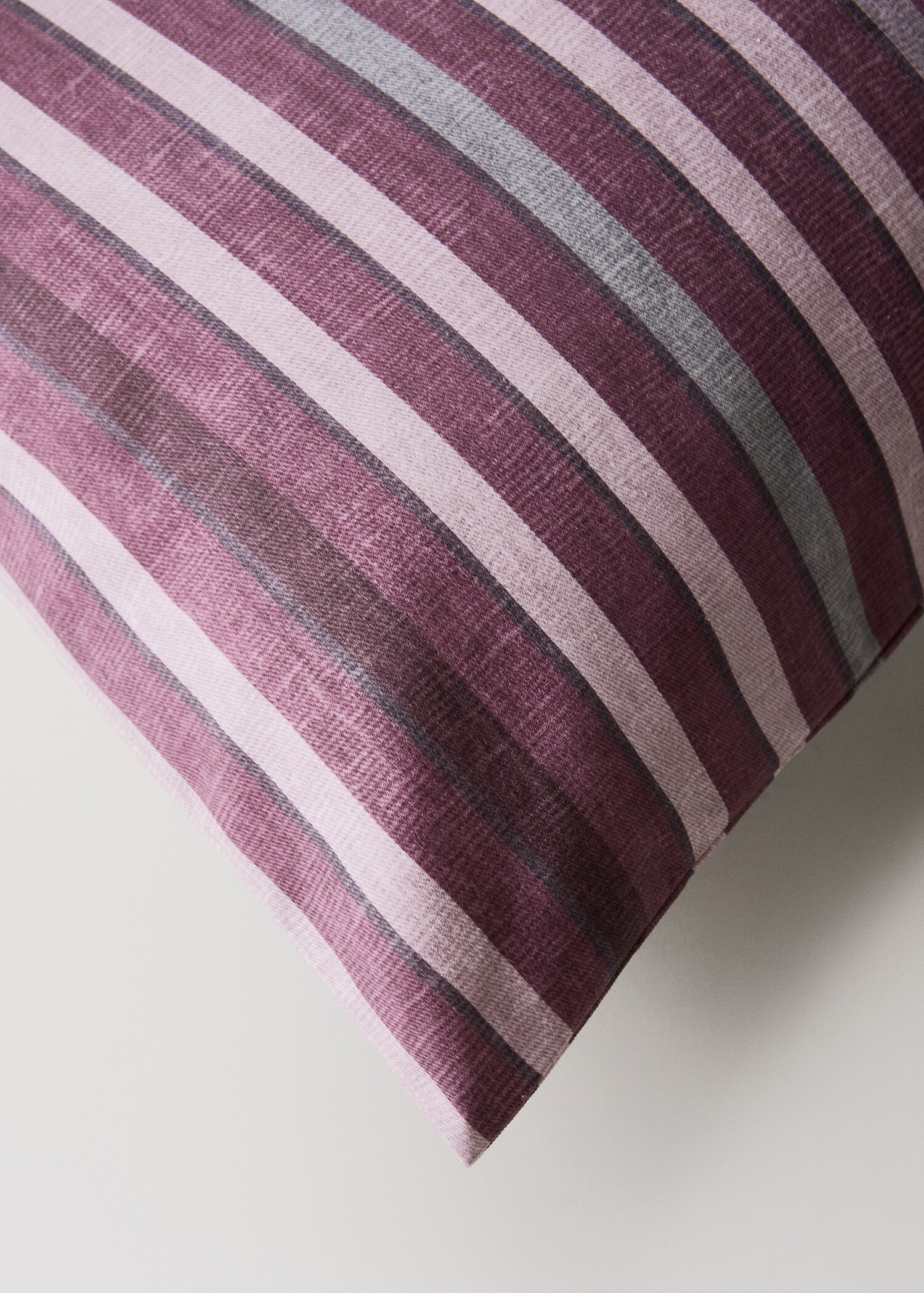 Housse de coussin en coton à rayures imprimées 40x60 cm - Détail de l'article 2