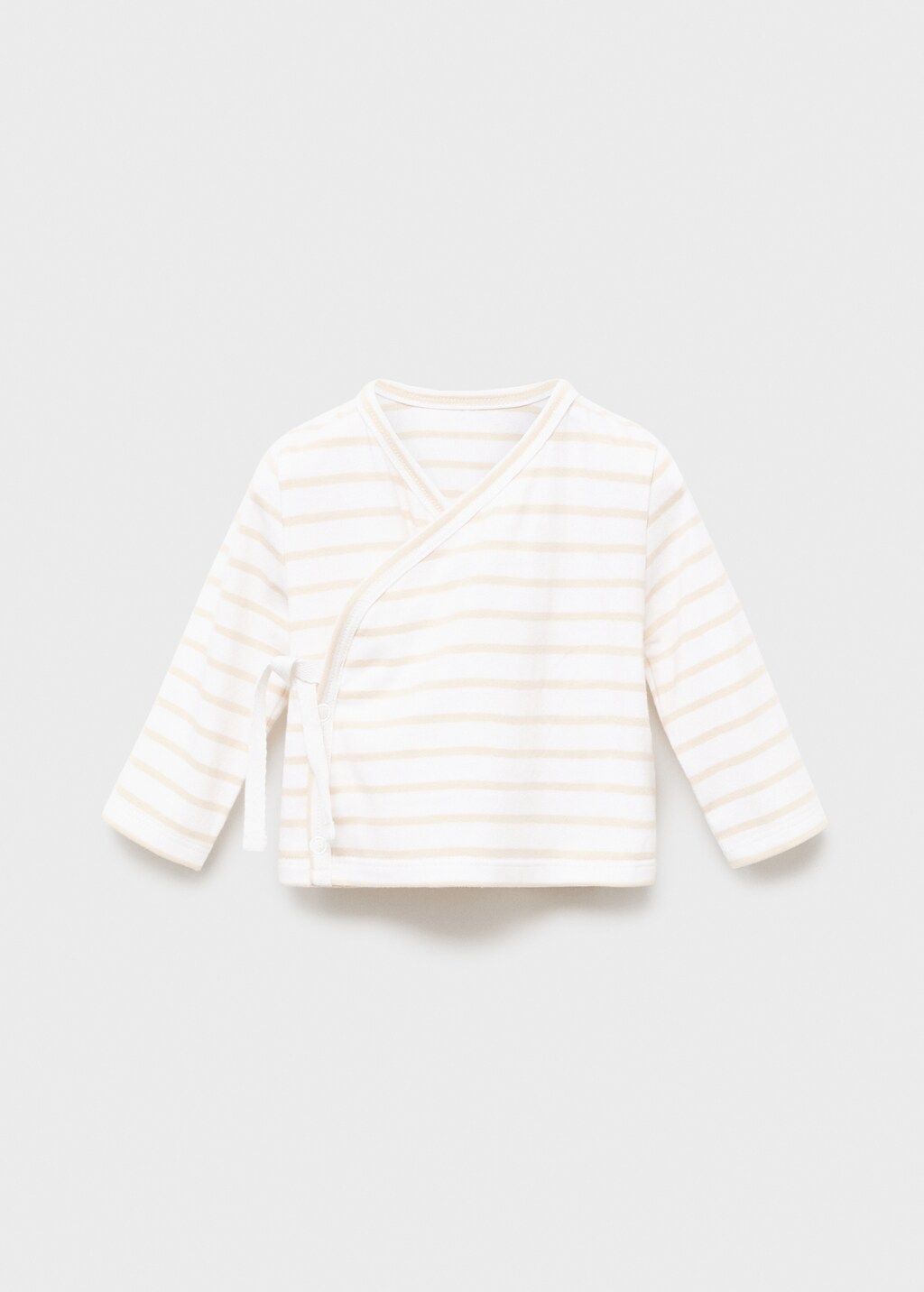 Striped wrap t-shirt