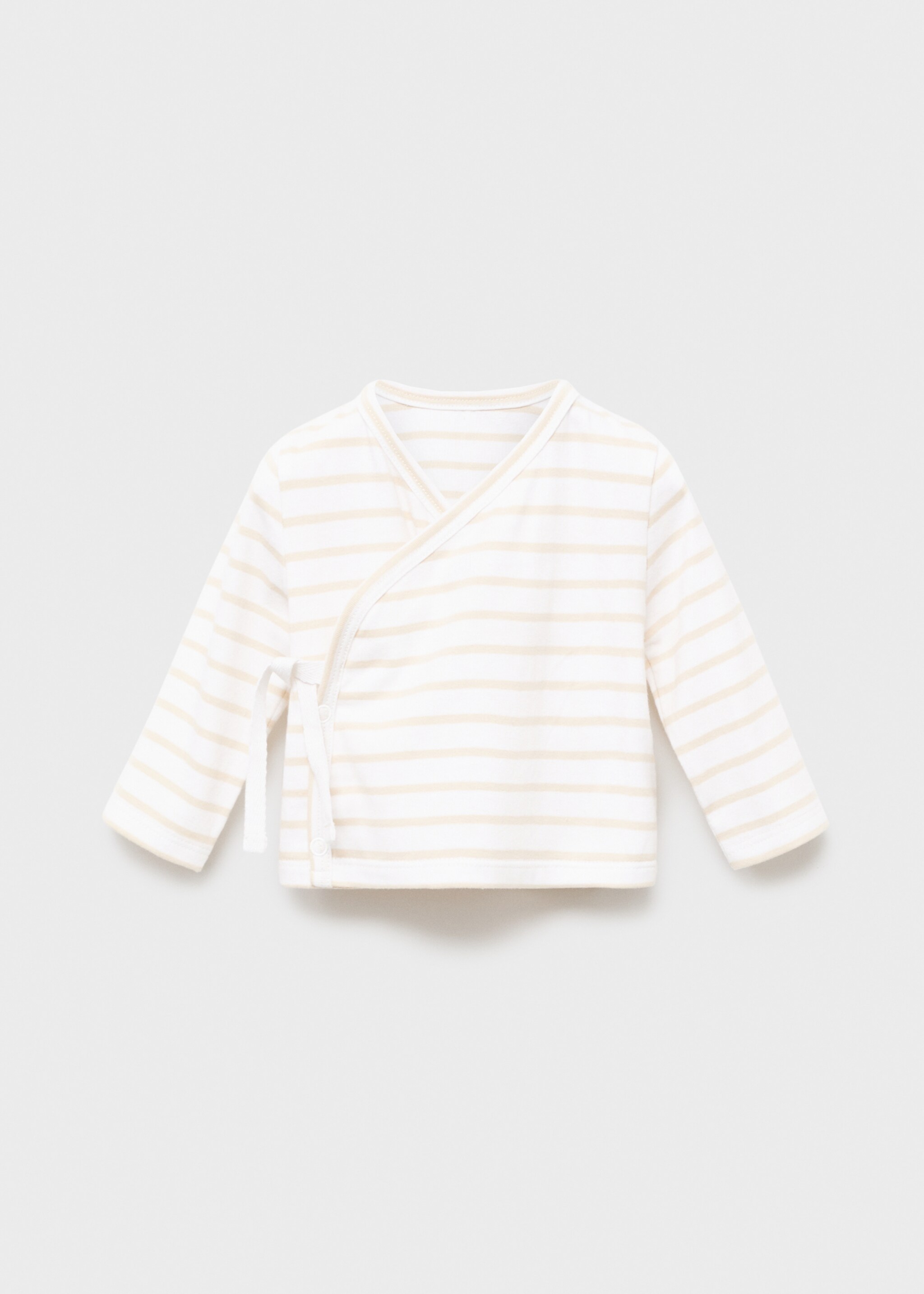 Striped wrap t-shirt - Article without model
