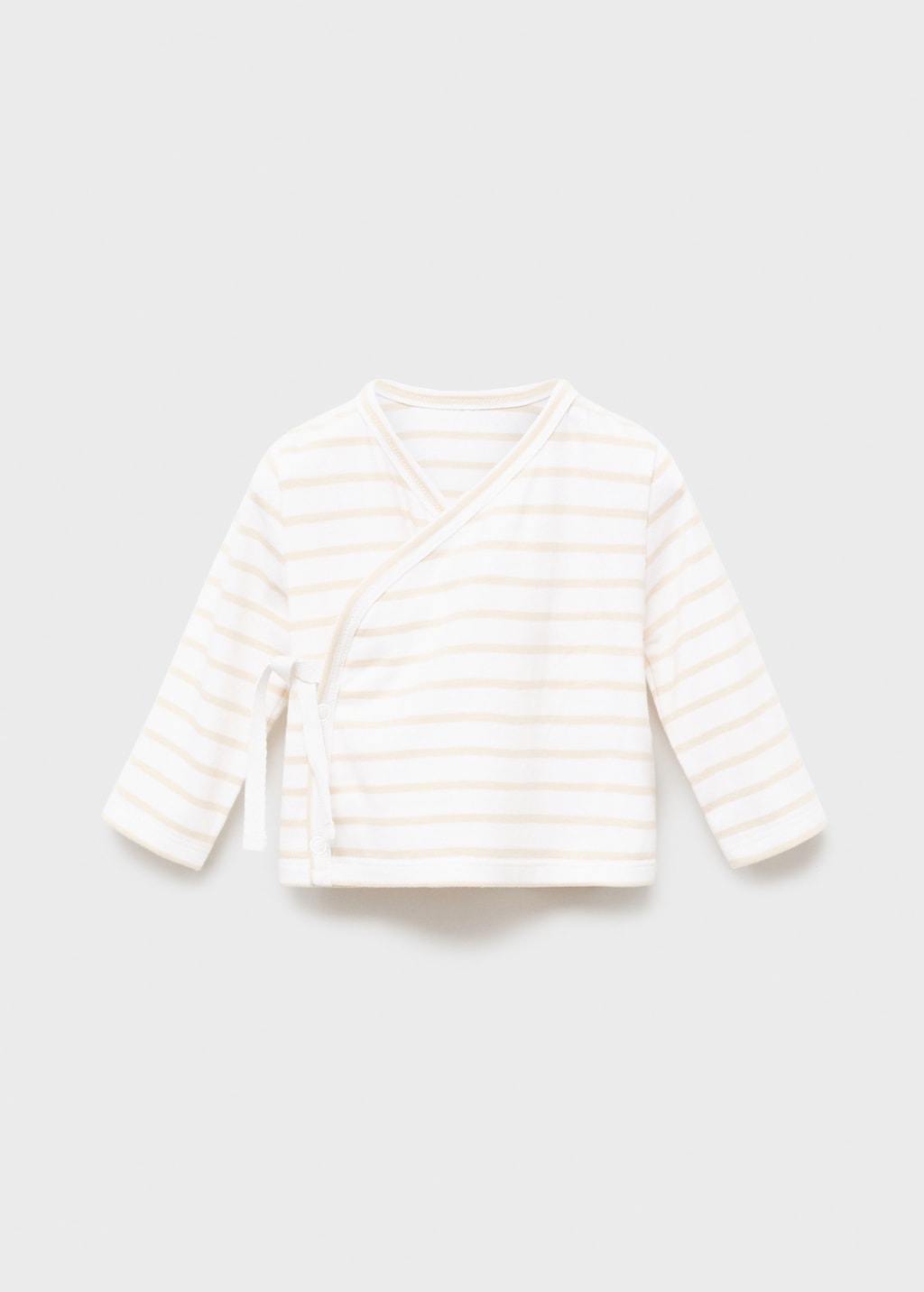 Striped wrap t-shirt