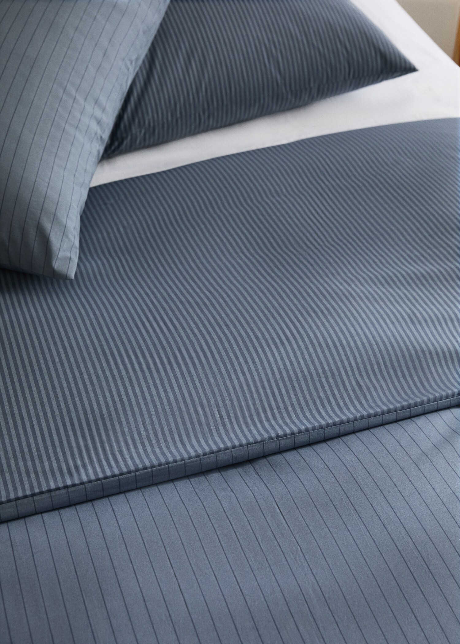 Oboustranný povlak na přikrývku z bavlněného perkálu s pruhy, na postel 180/200 cm - Detail zboží 7
