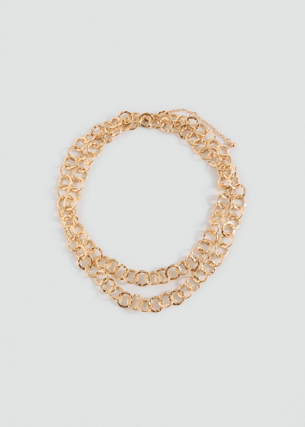 Interwoven hoops necklace