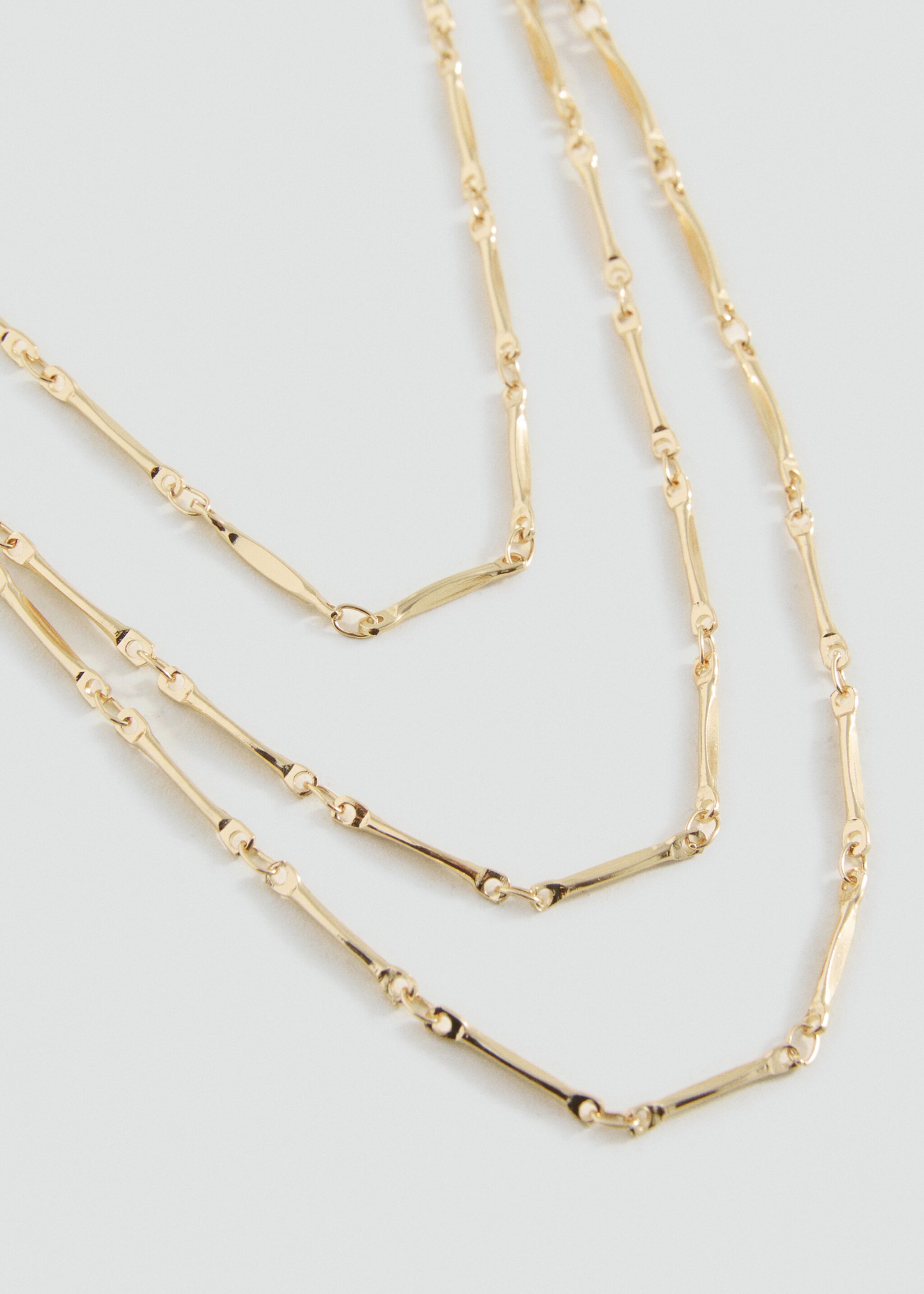 Multiple chain necklace - Medium plane