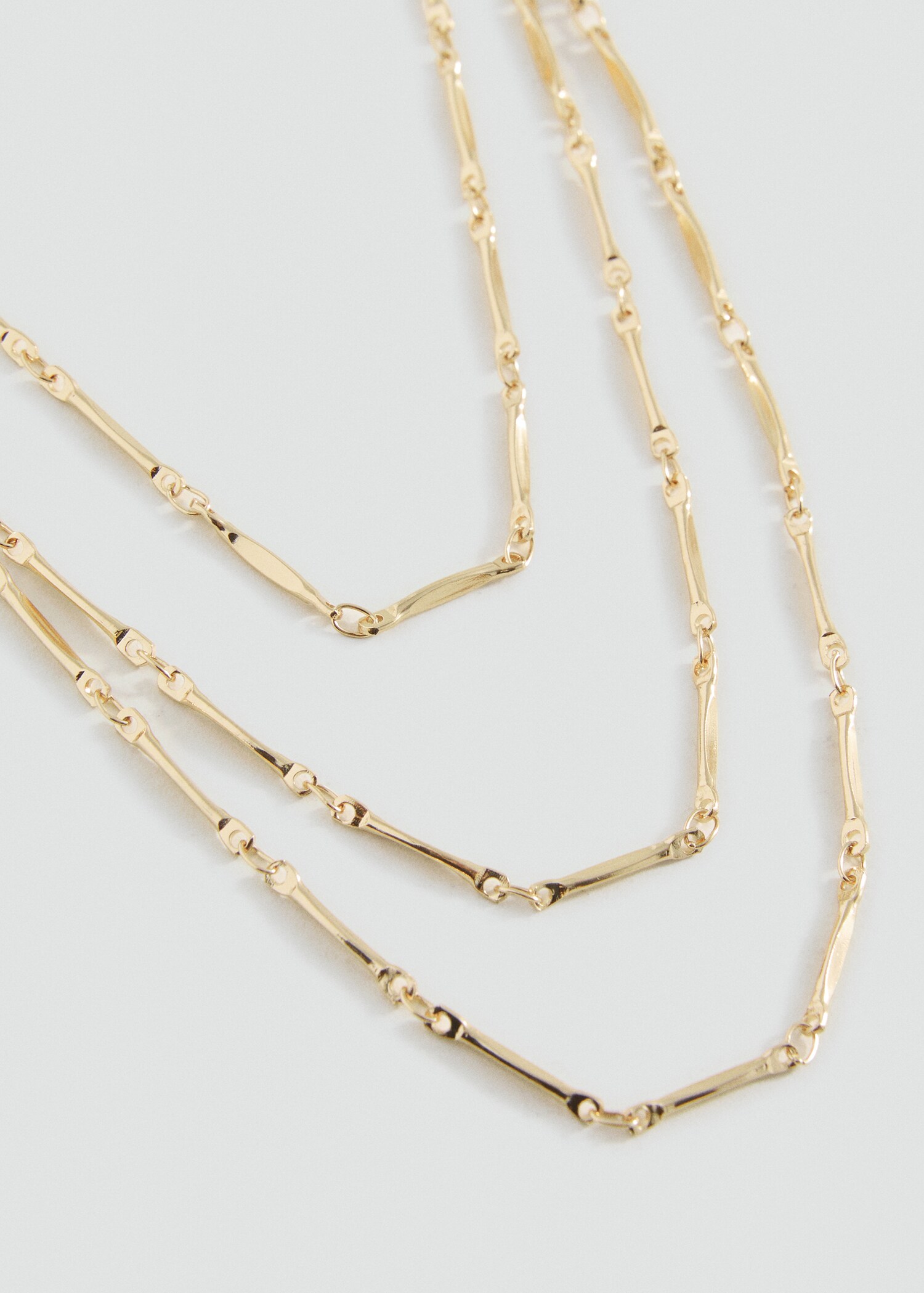 Collar cadenas múltiples - Plano medio