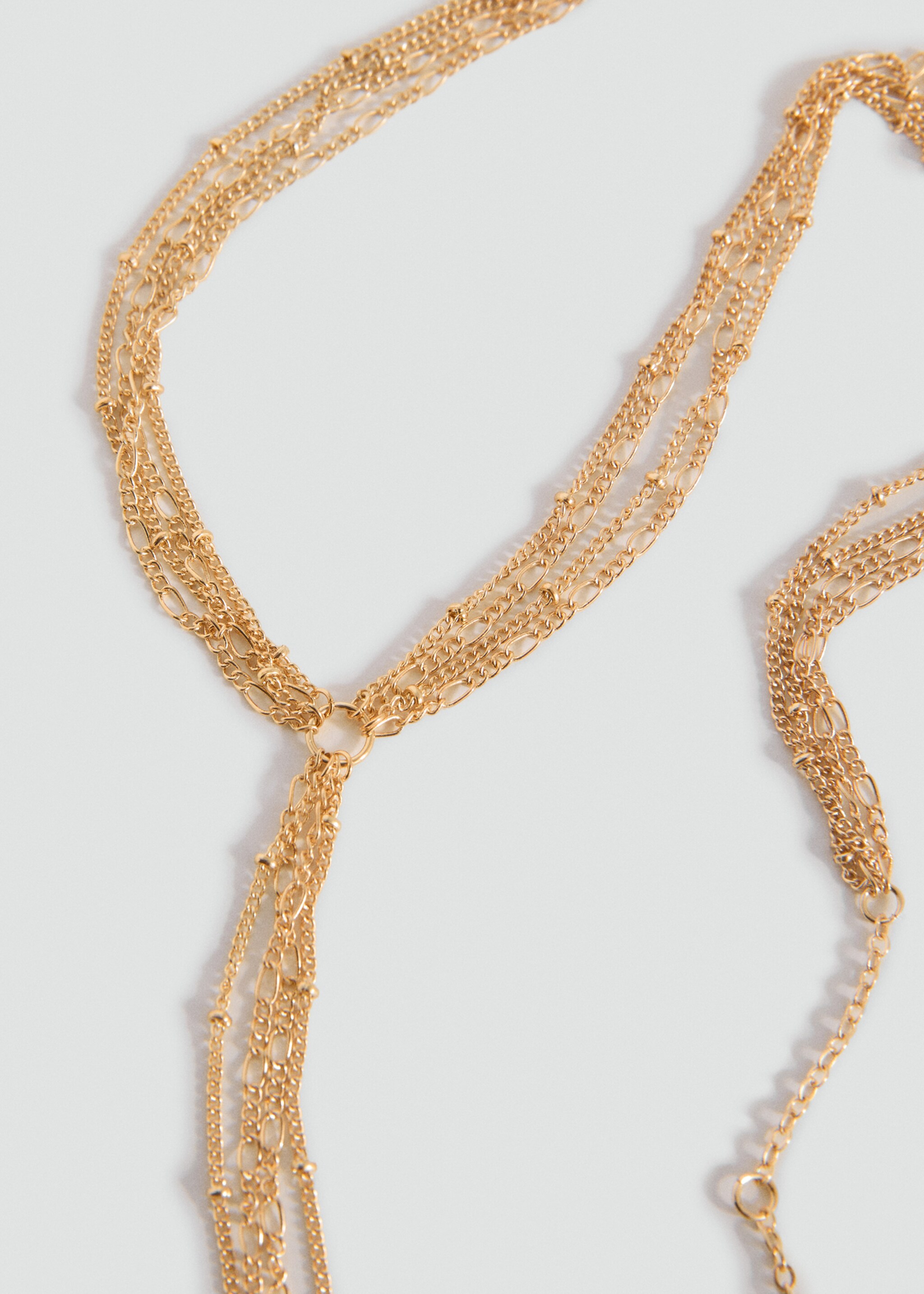 Long chain necklace - Medium plane, Gold. Ref: 17003832-00.