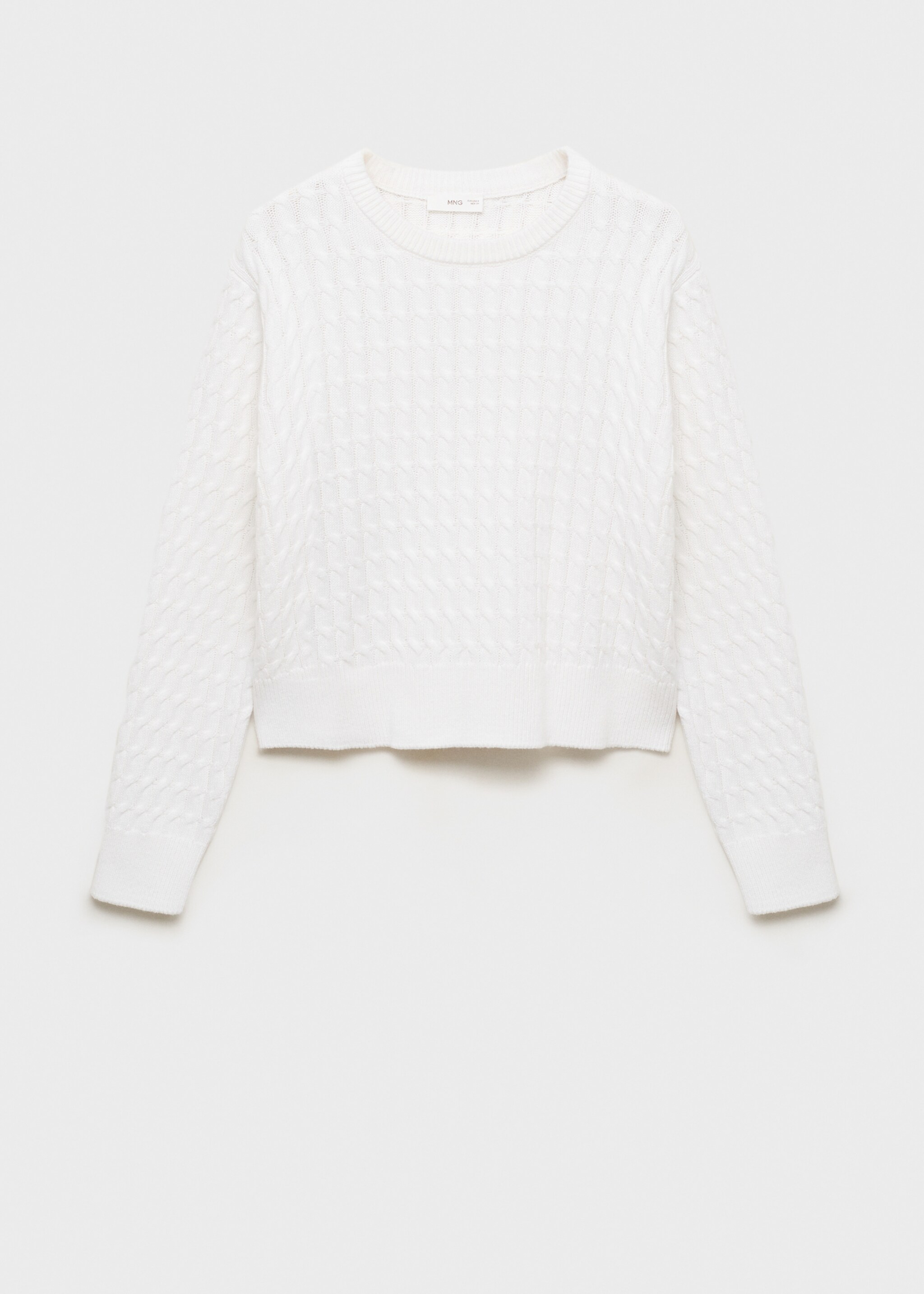Braided knitted sweater - Article without model