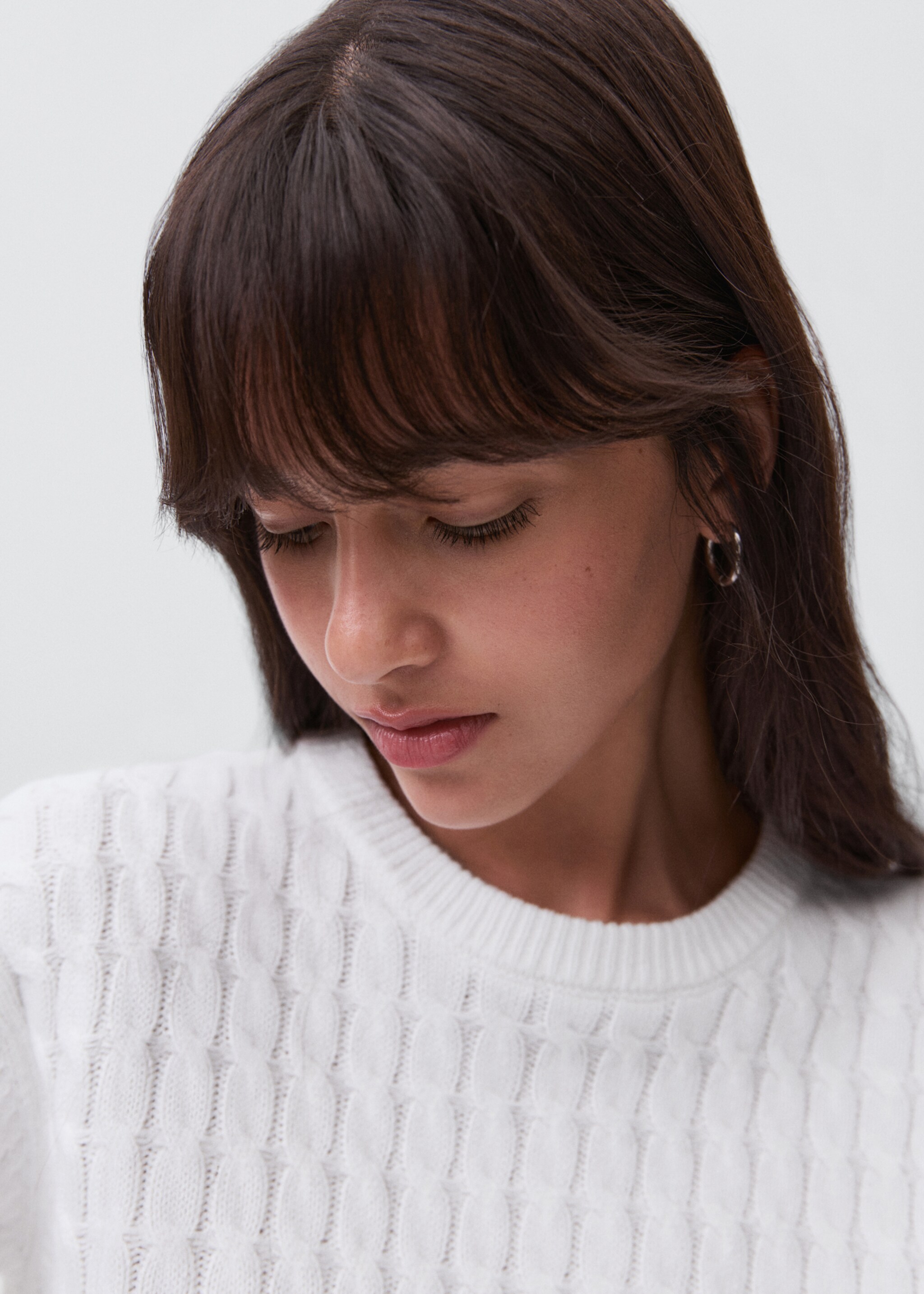 Braided knitted sweater - Details of the article 1