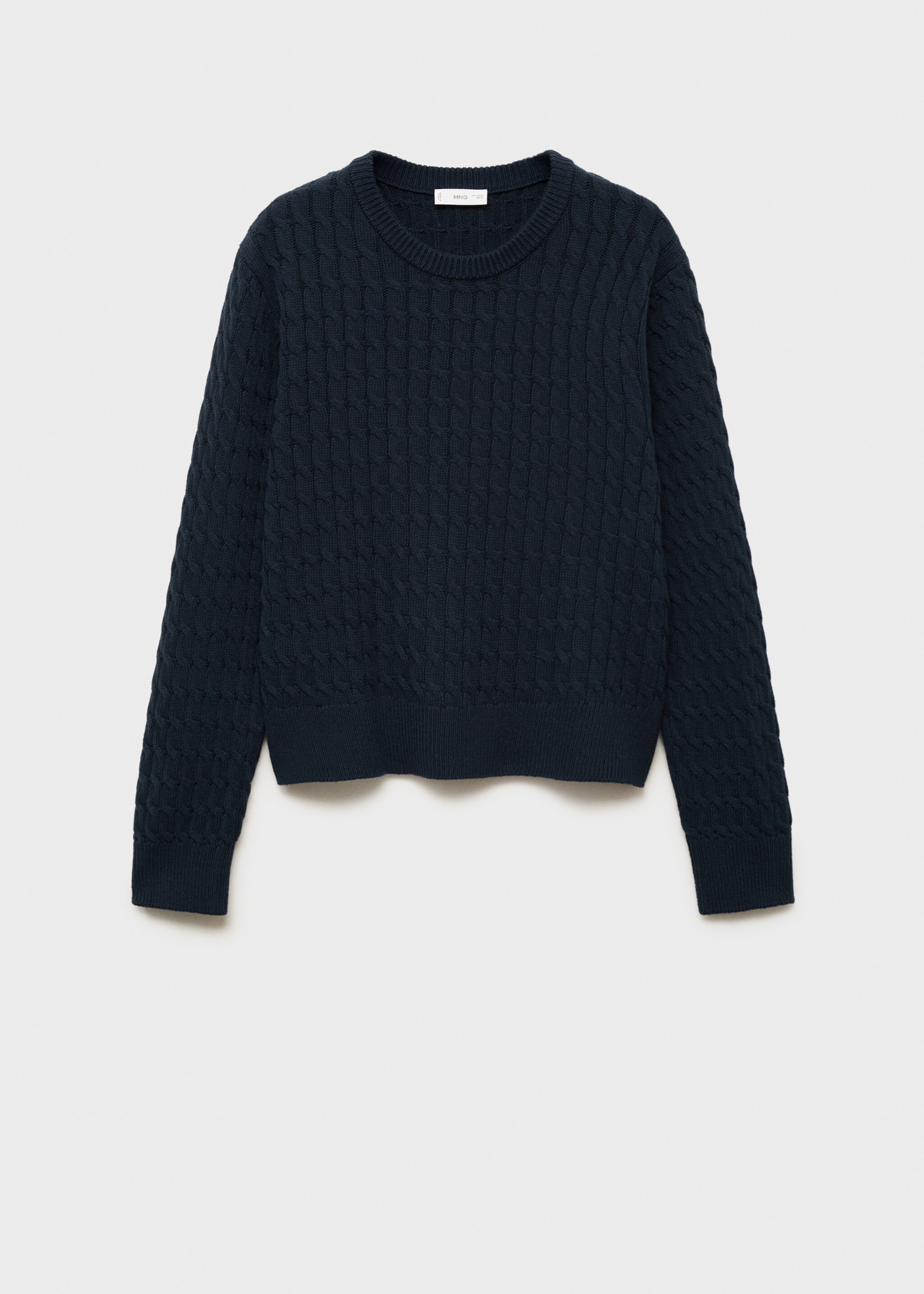 Braided knitted sweater - Article without model