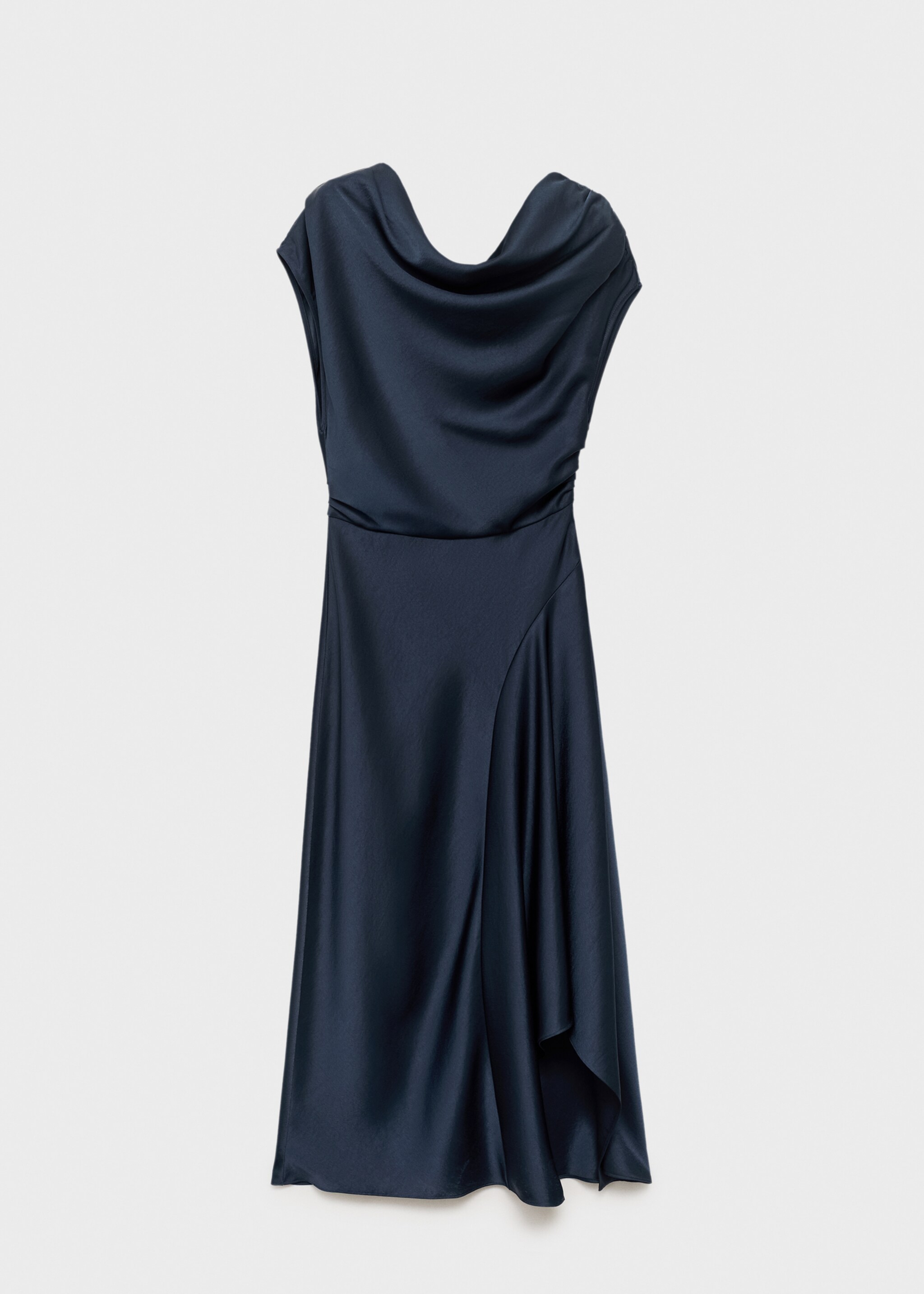 Asymmetrical satin dress - Article without model
