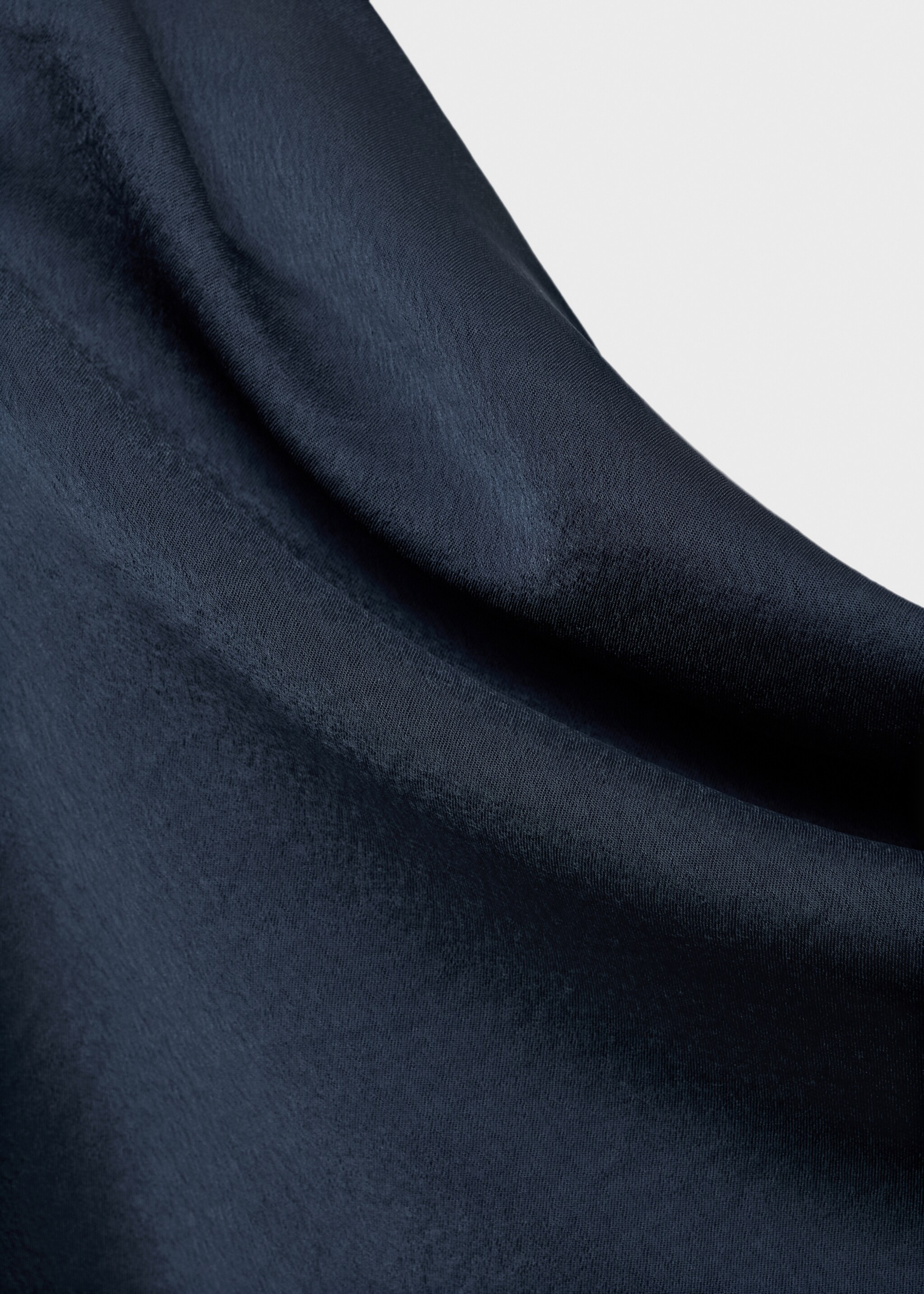 Asymmetrical satin dress - Details of the article 0