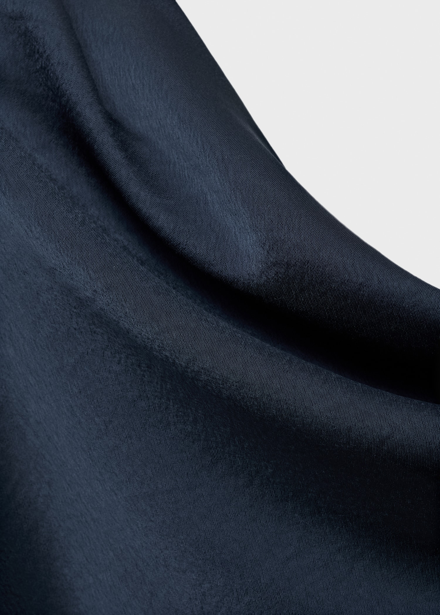 Asymmetrical satin dress - Details of the article 0