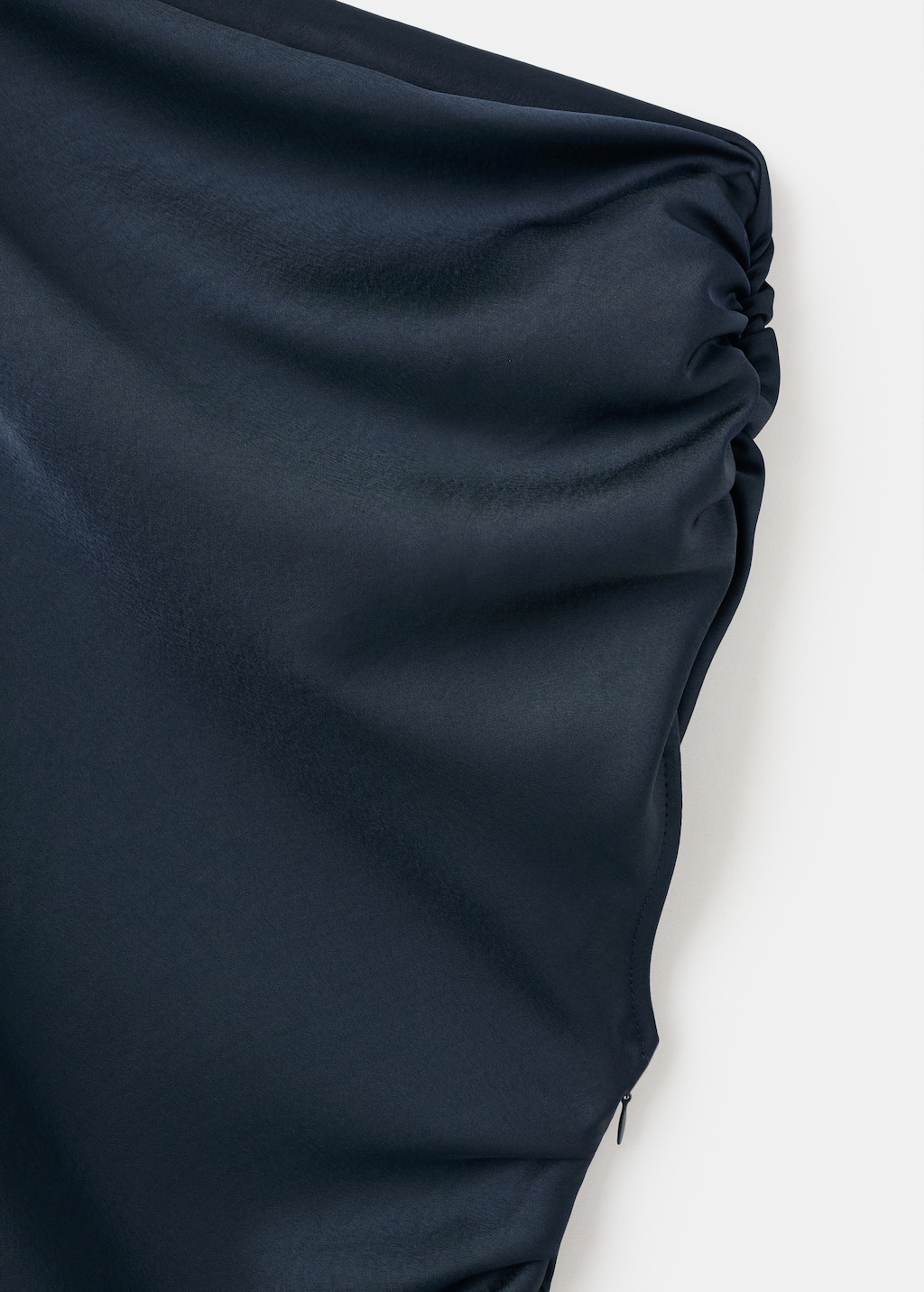 Asymmetrical satin dress