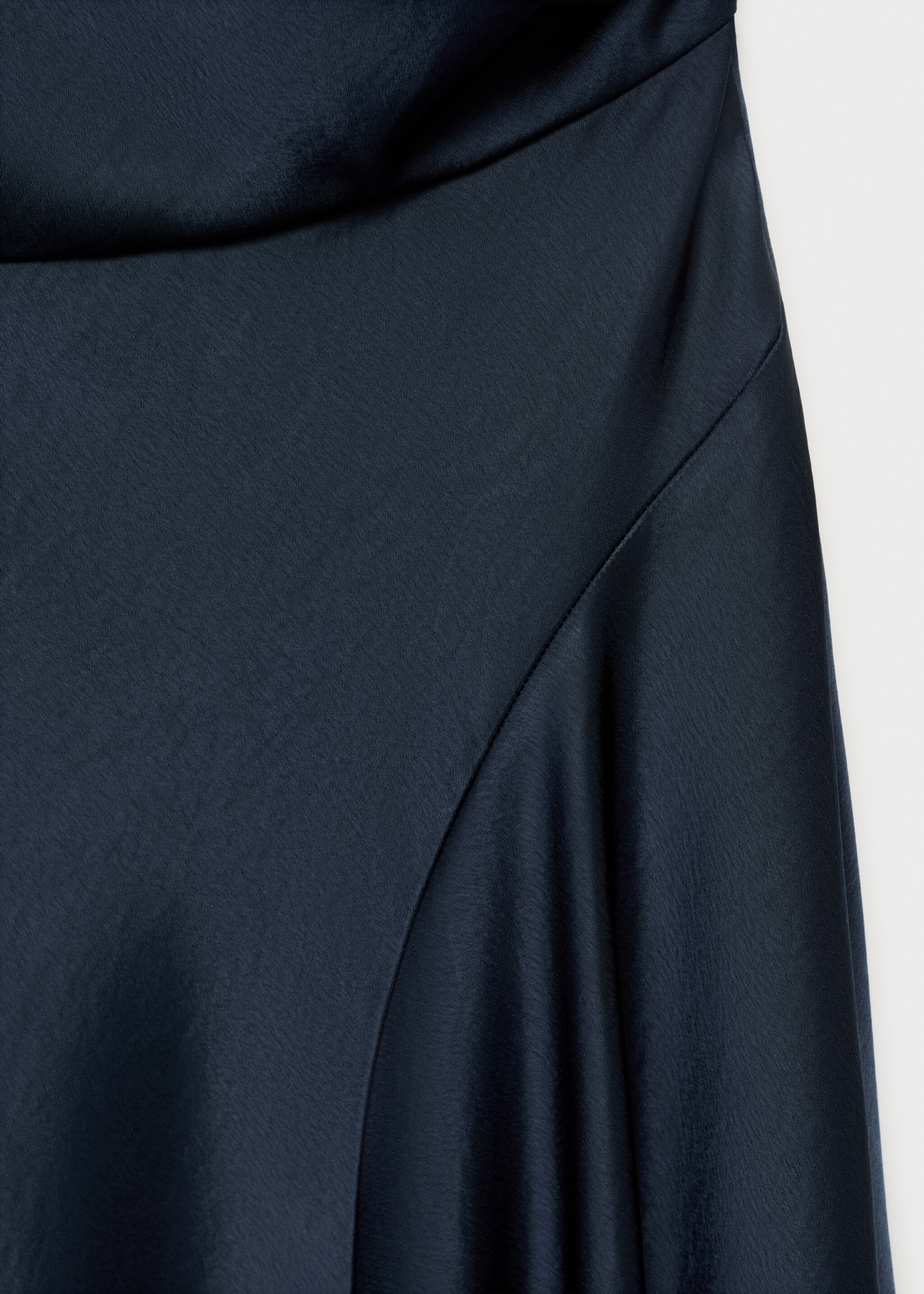 Asymmetrical satin dress - Details of the article 8