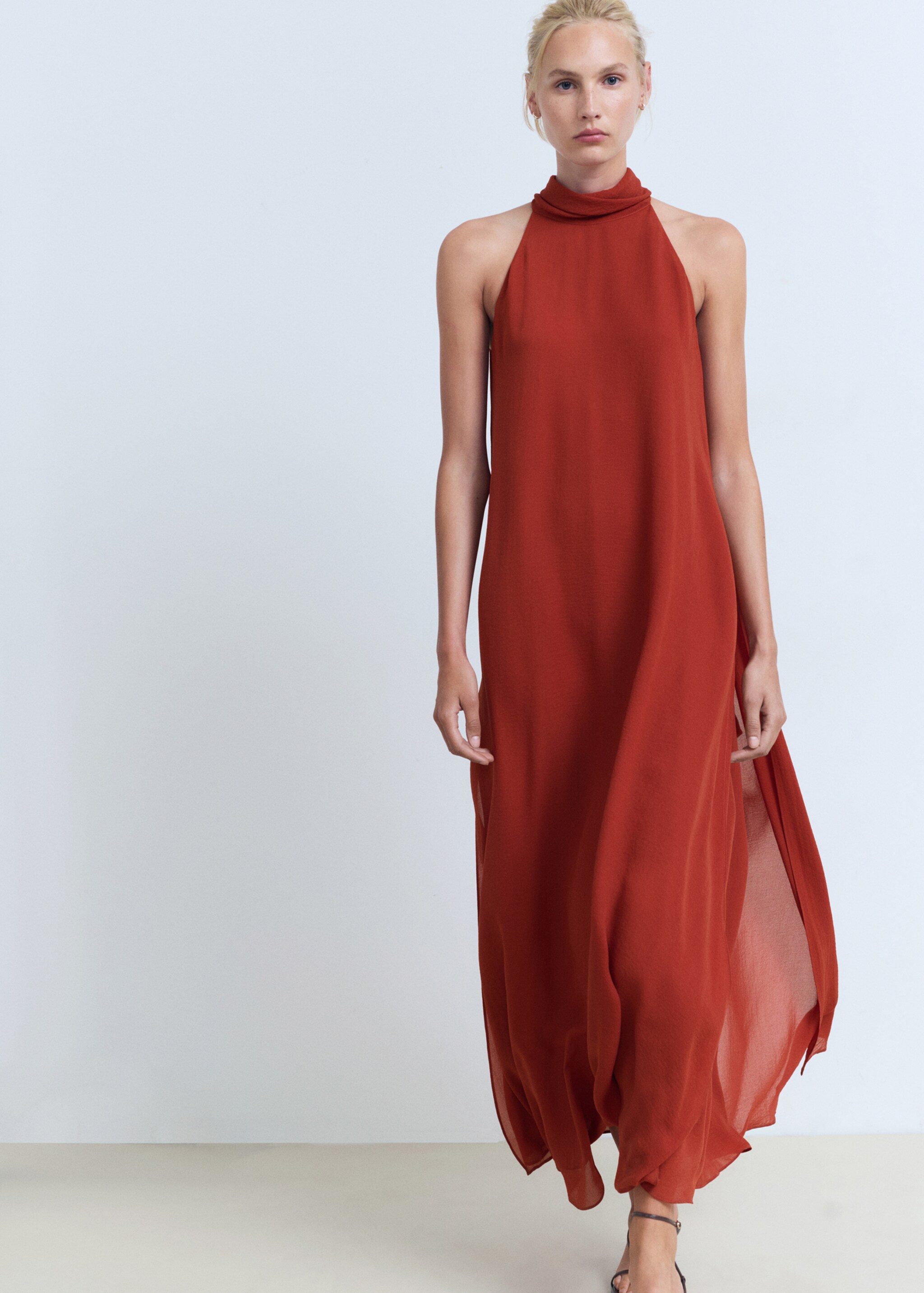Robe longue nœud col - Détail de l'article 2