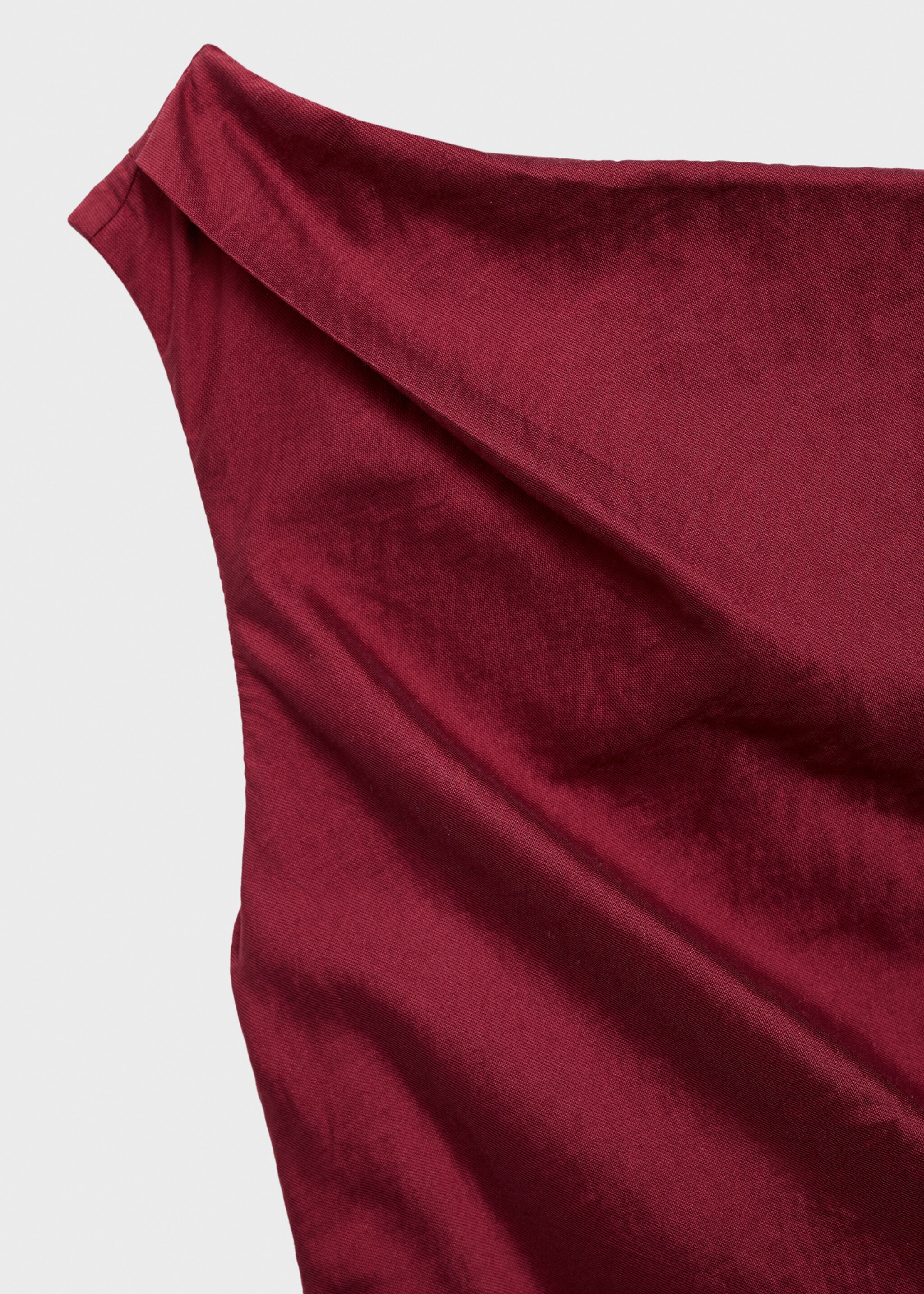 Vestido asimétrico nudos - Detalle del artículo 0, Burdeos. Ref: 17004095-00.