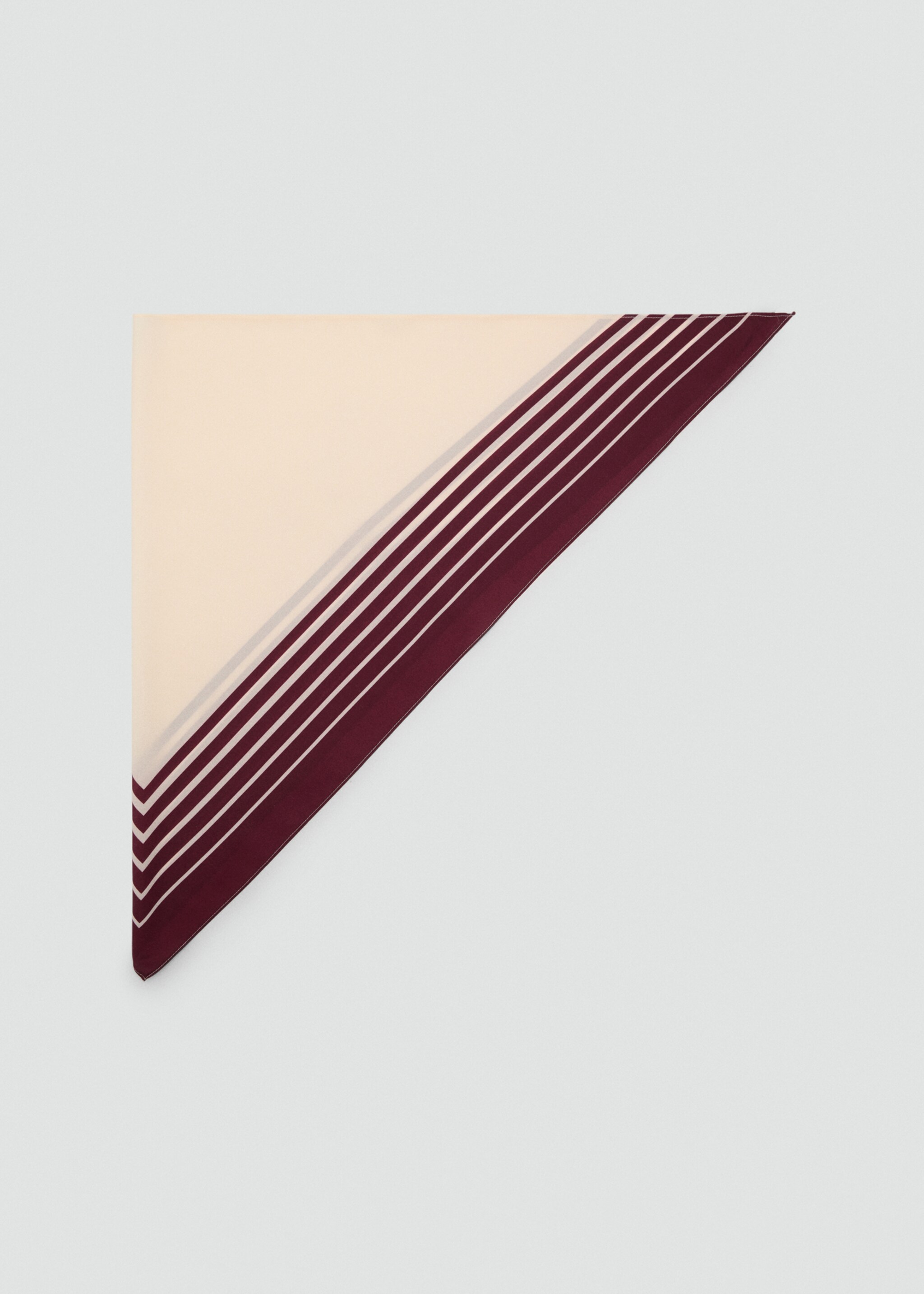 Striped satin scarf - Article without model