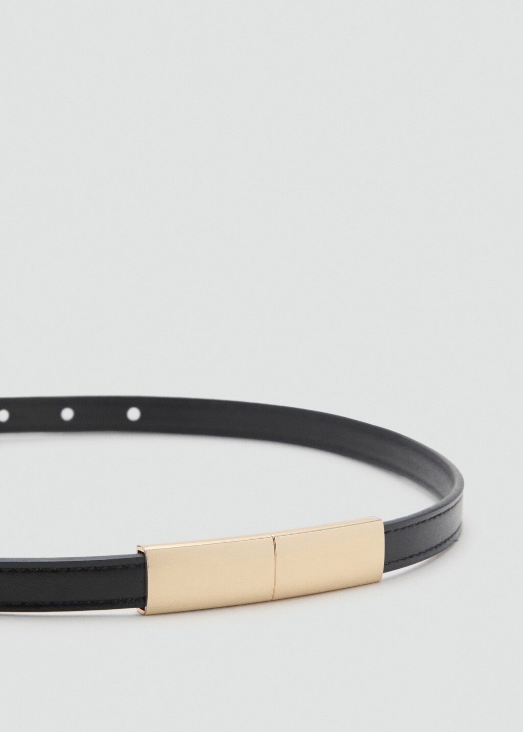 Thin belt with metal detail - image 3