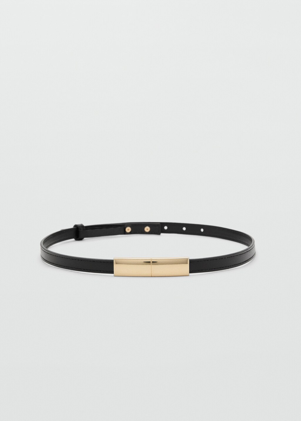 Thin belt with metal detail - image 2