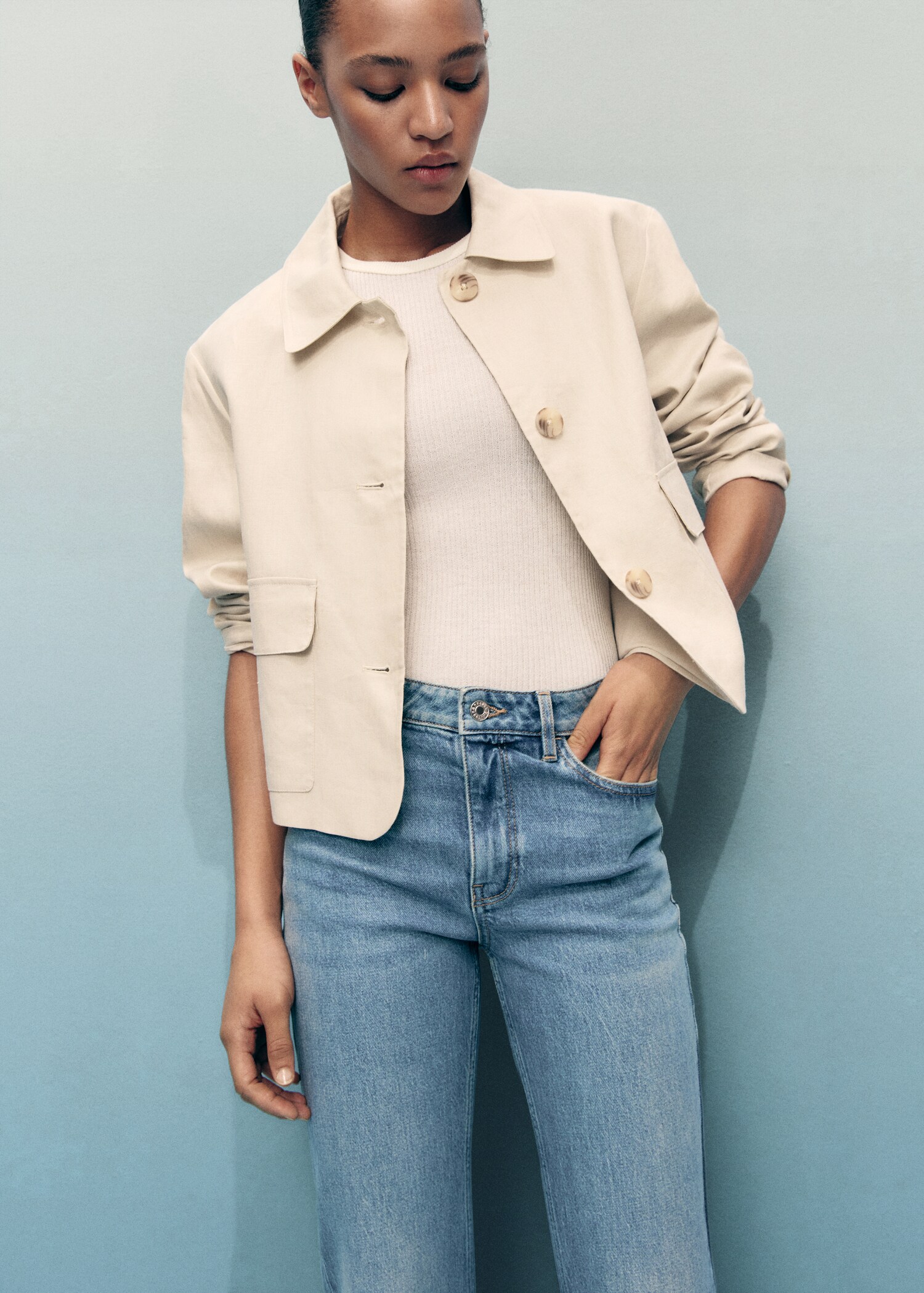 Fiona flared mid-rise jeans - Details of the article 1