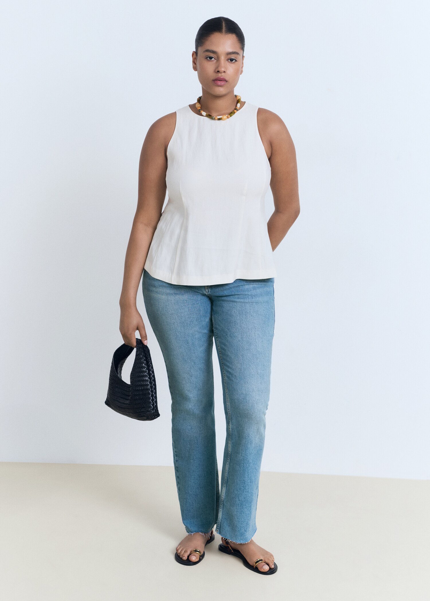 Fiona flared mid-rise jeans - Details of the article 3