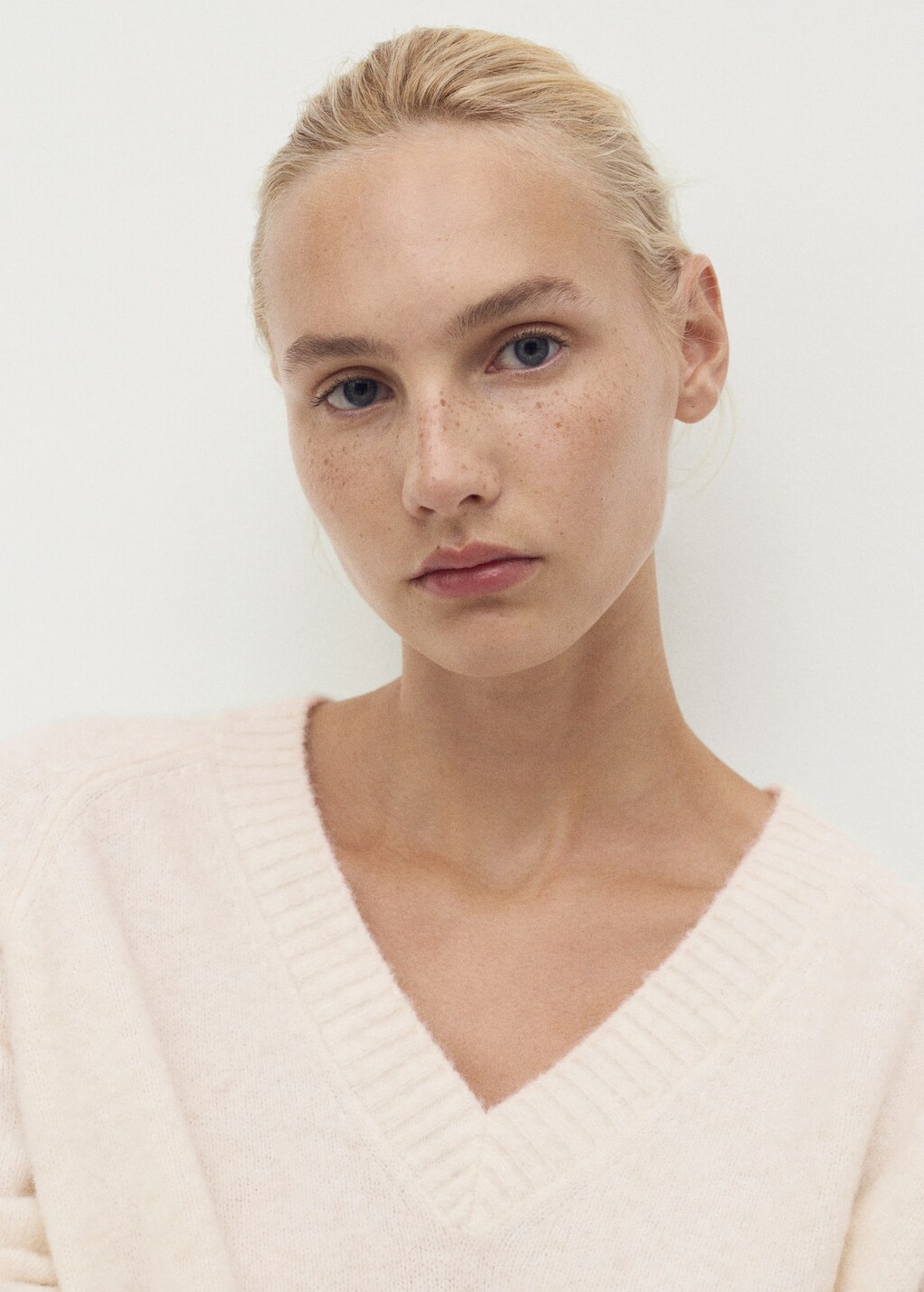 Mango V-neck knit sweater