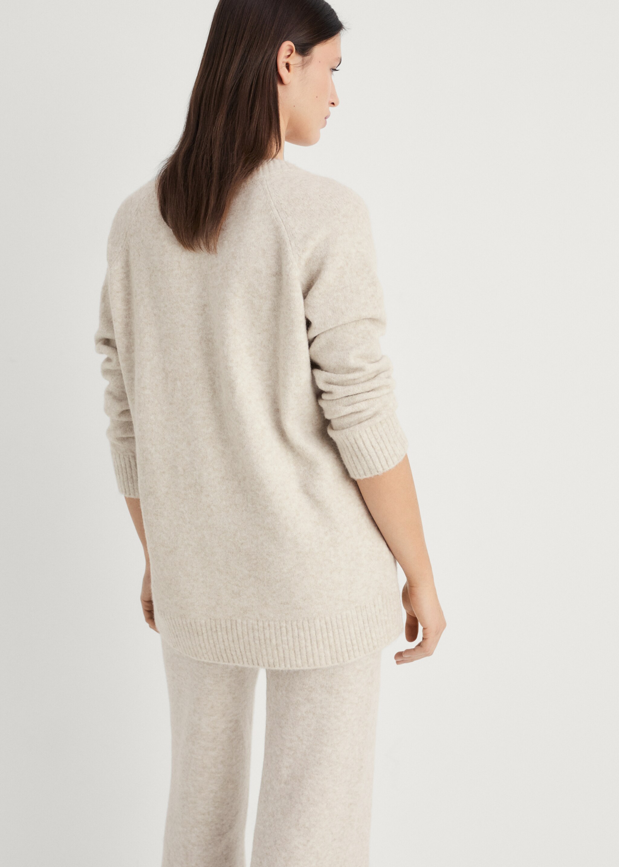 Pull-over maille col en V - Verso de l’article