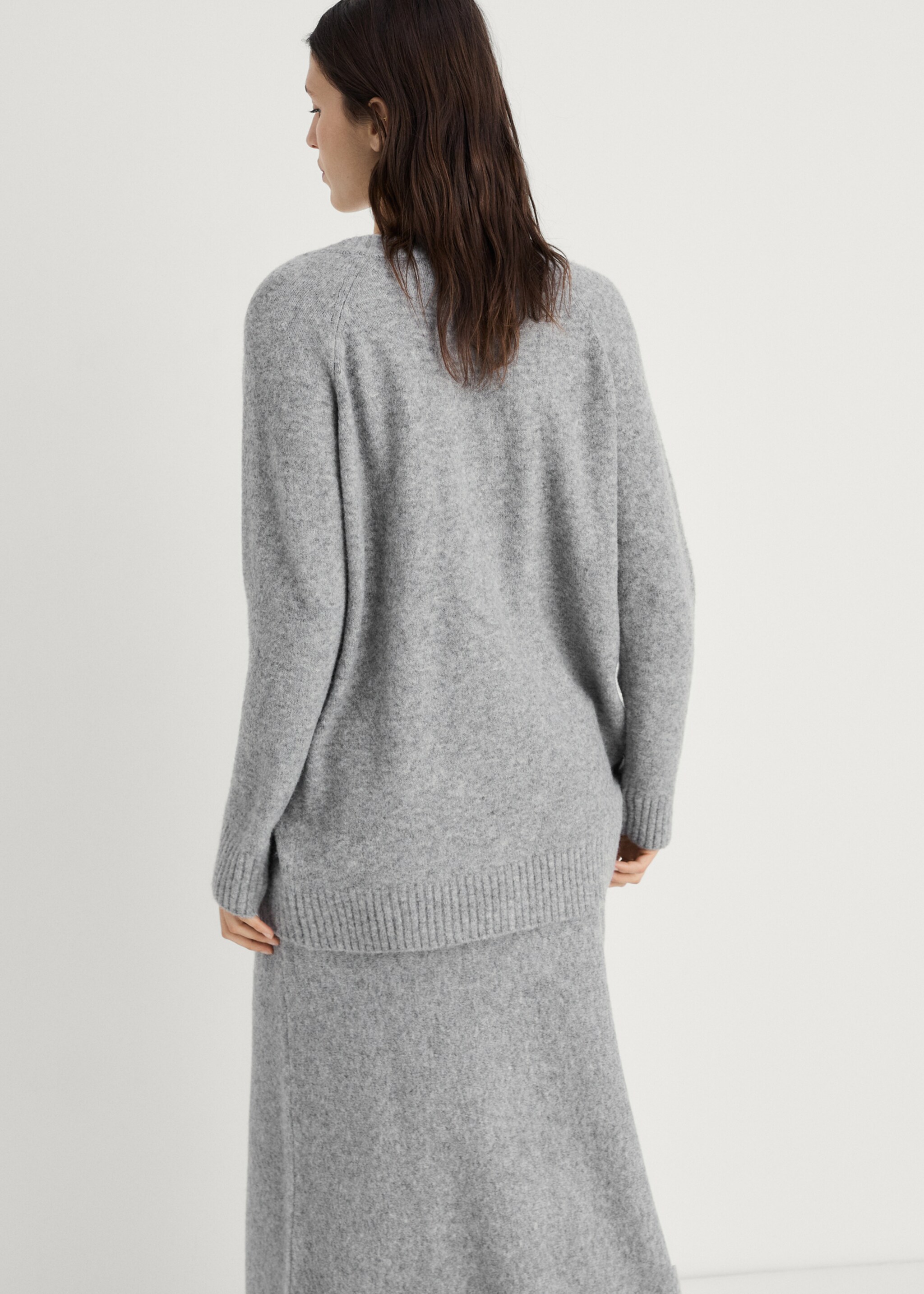 Pull-over maille col en V - Verso de l’article