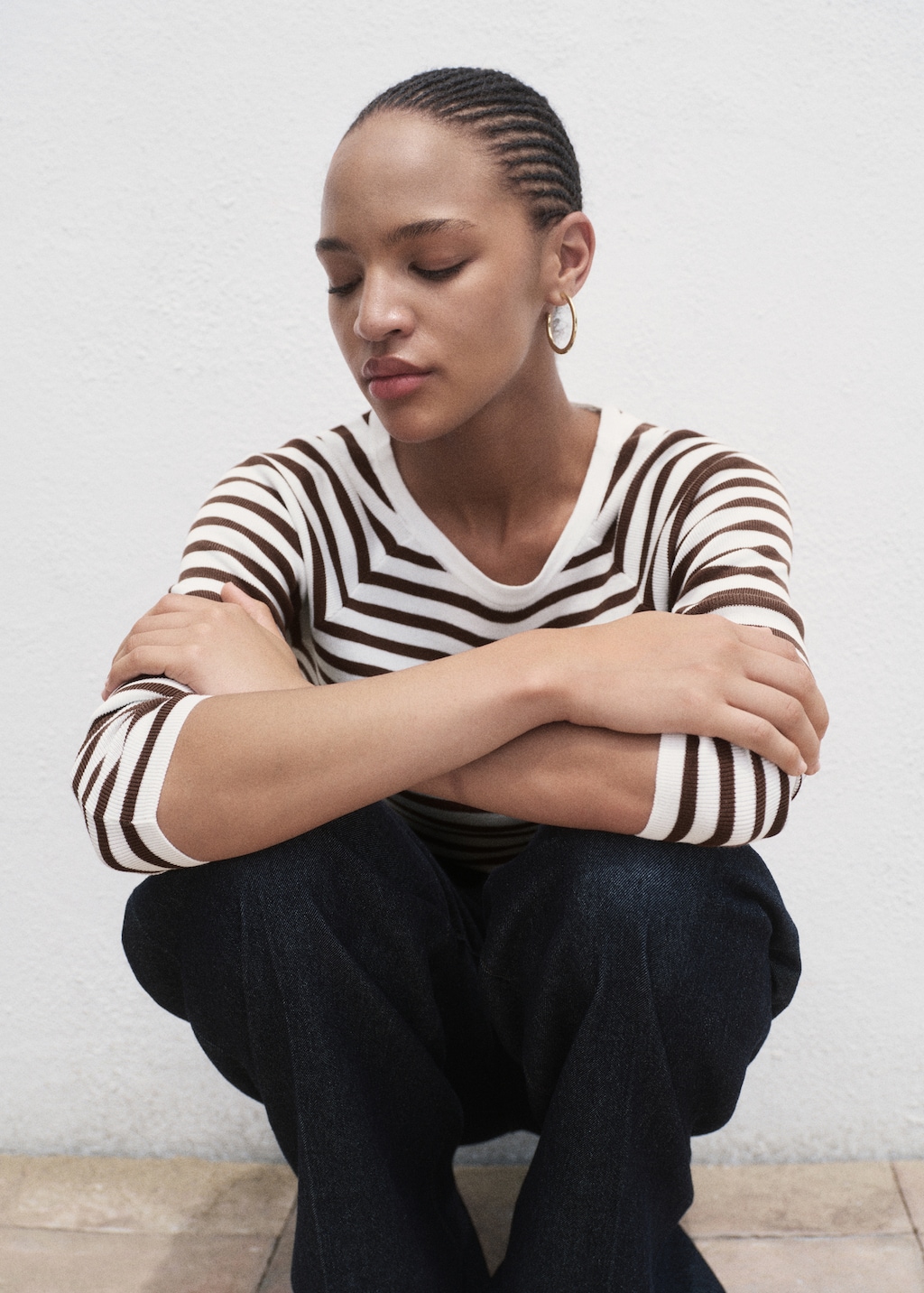 Mango Long-sleeved fine-knit sweater